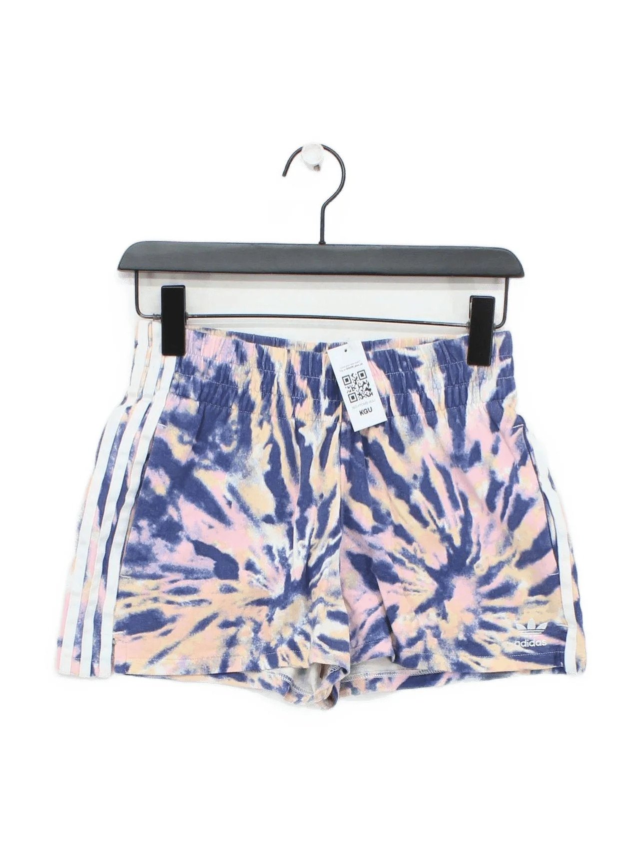 Adidas Women's Shorts UK 8 Multi 100% Cotton Sweat