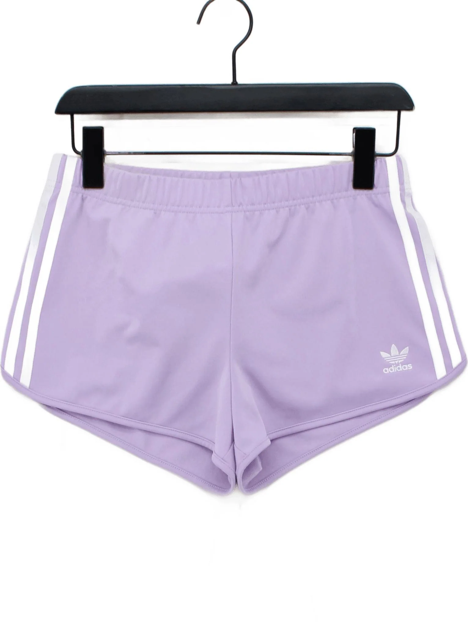 Adidas Women's Shorts UK 8 Purple 100% Polyester Sweat