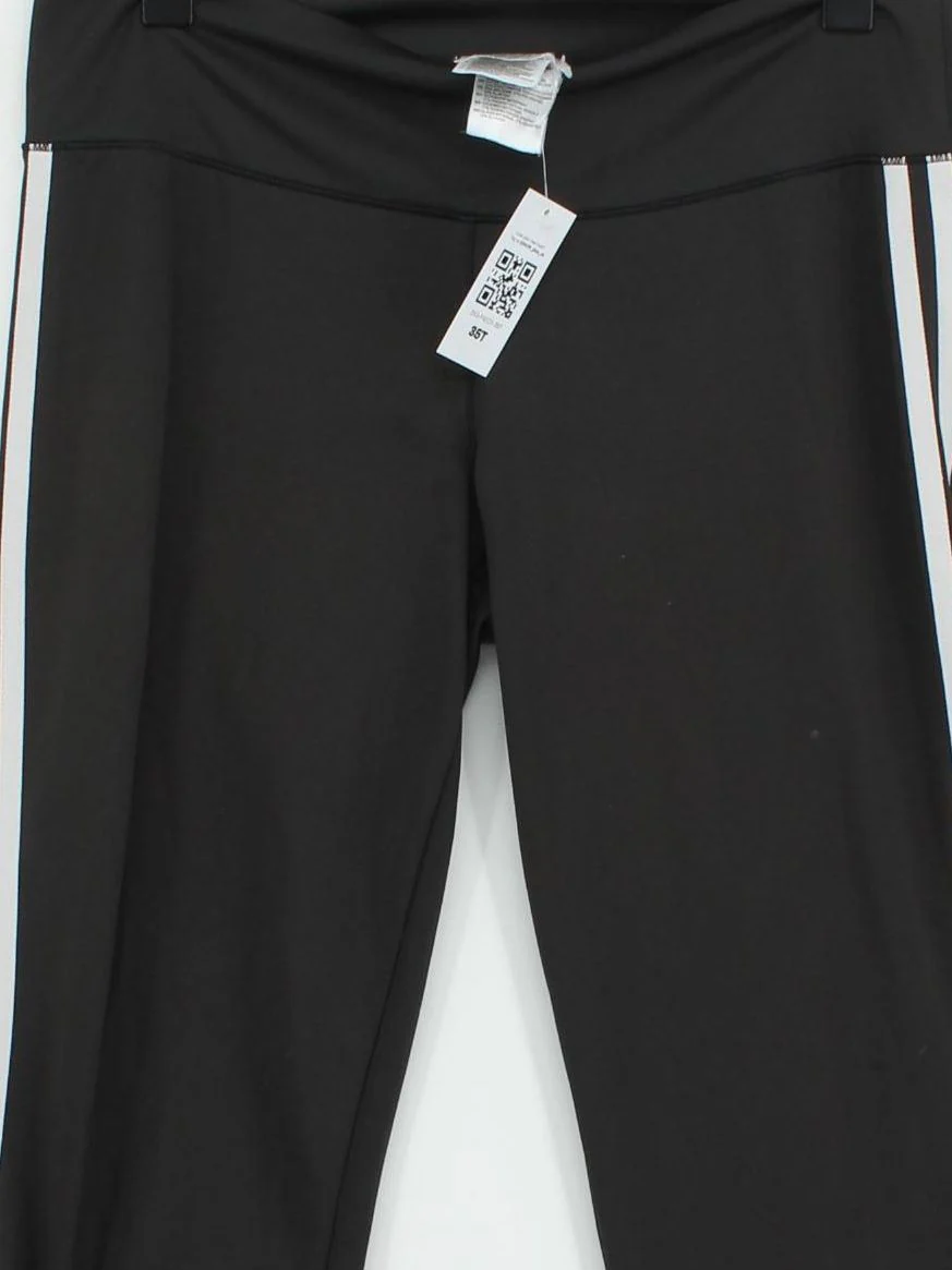 Adidas Women's Sports Bottoms M Black Polyester with Elastane Sweatpants - Image 3