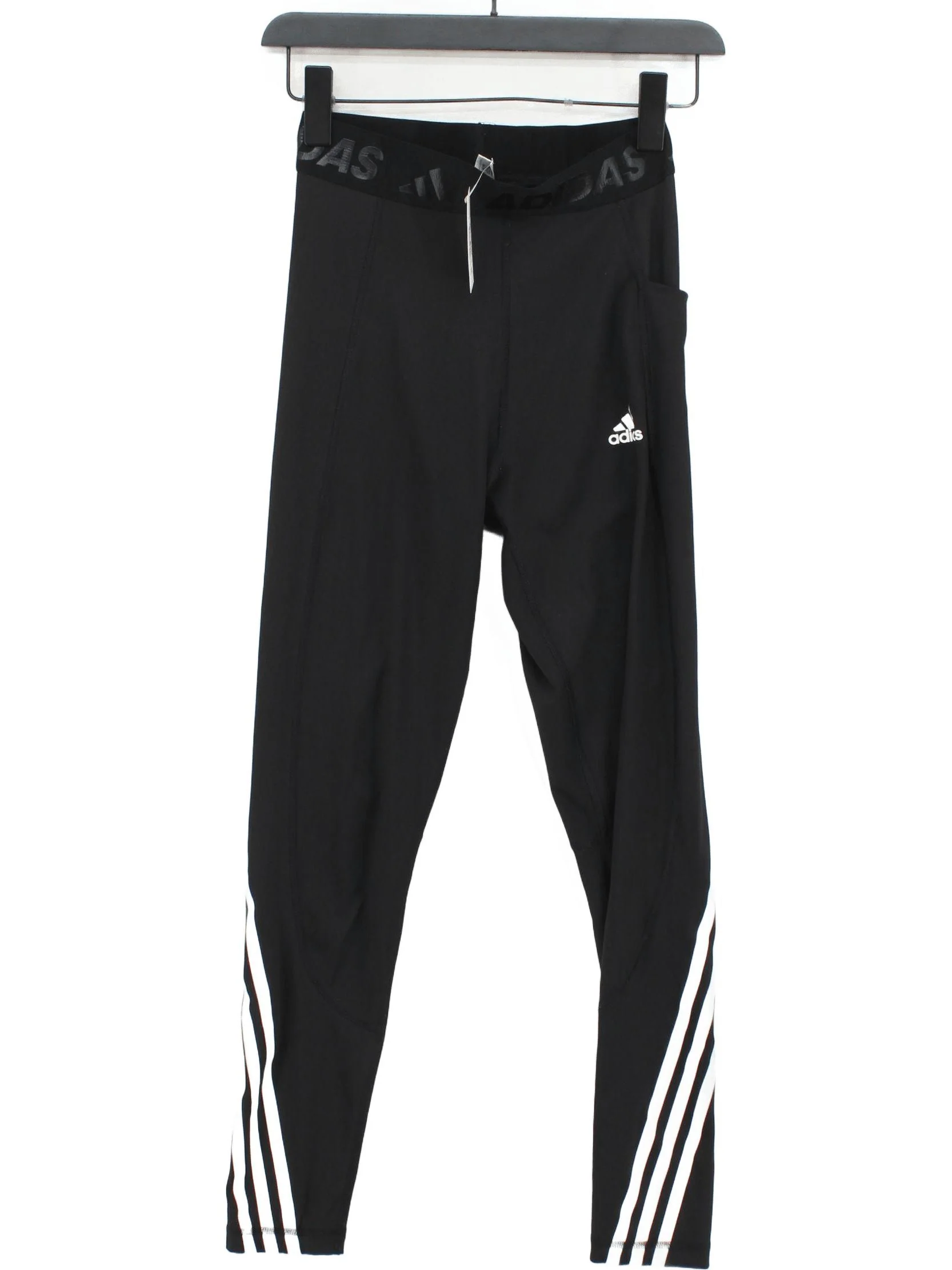 Adidas Women's Sports Bottoms S Black Polyester with Elastane Sweatpants