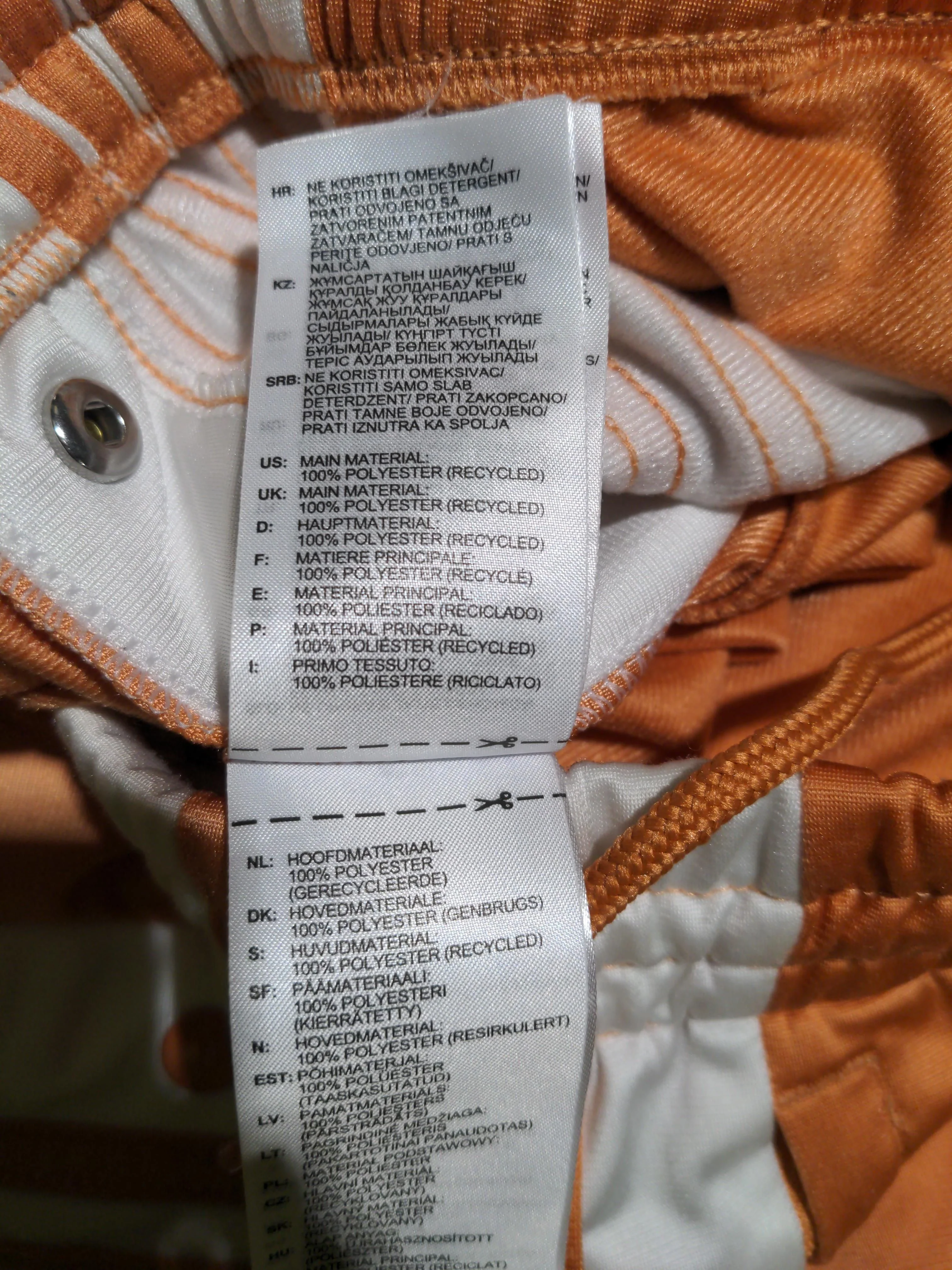 Adidas Women's Sports Bottoms UK 10 Orange 100% Polyester Sweatpants - Image 6