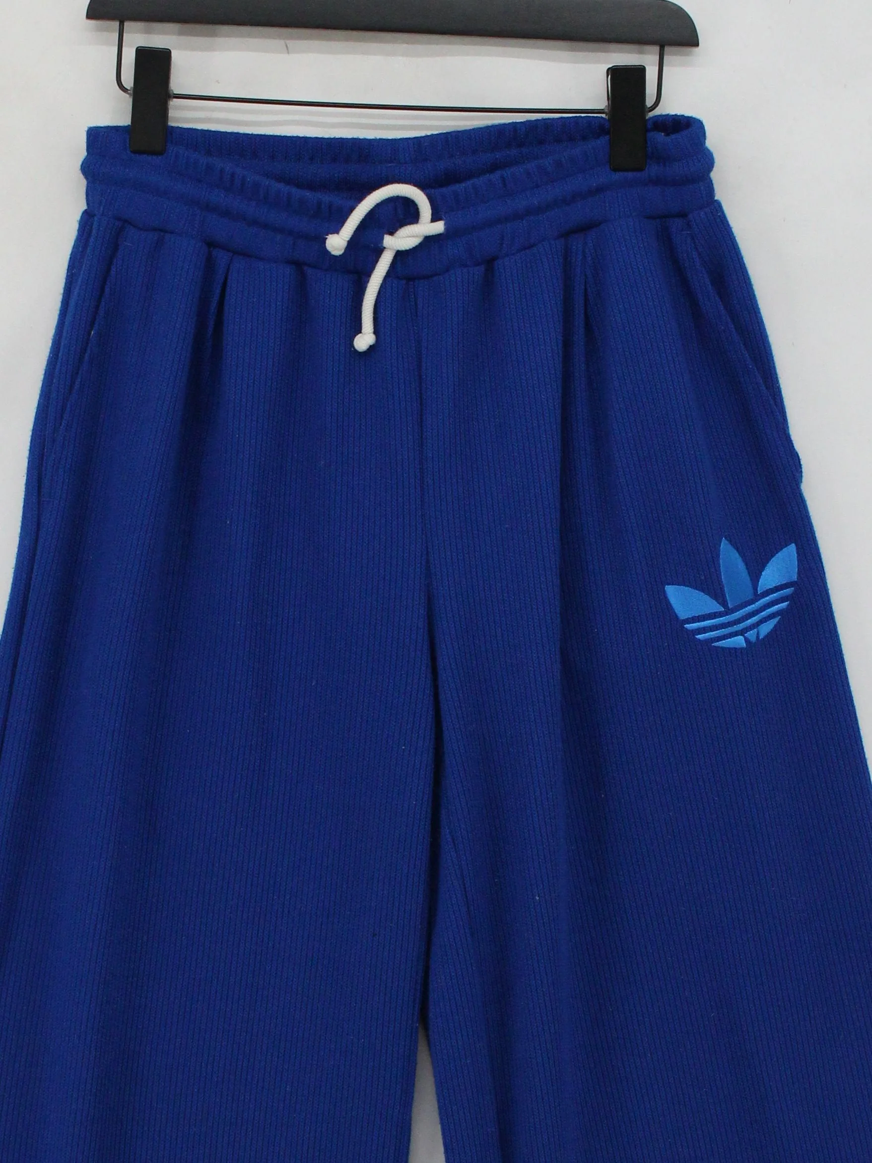 Adidas Women's Sports Bottoms UK 16 Blue Polyester with Spandex Sweatpants - Image 3
