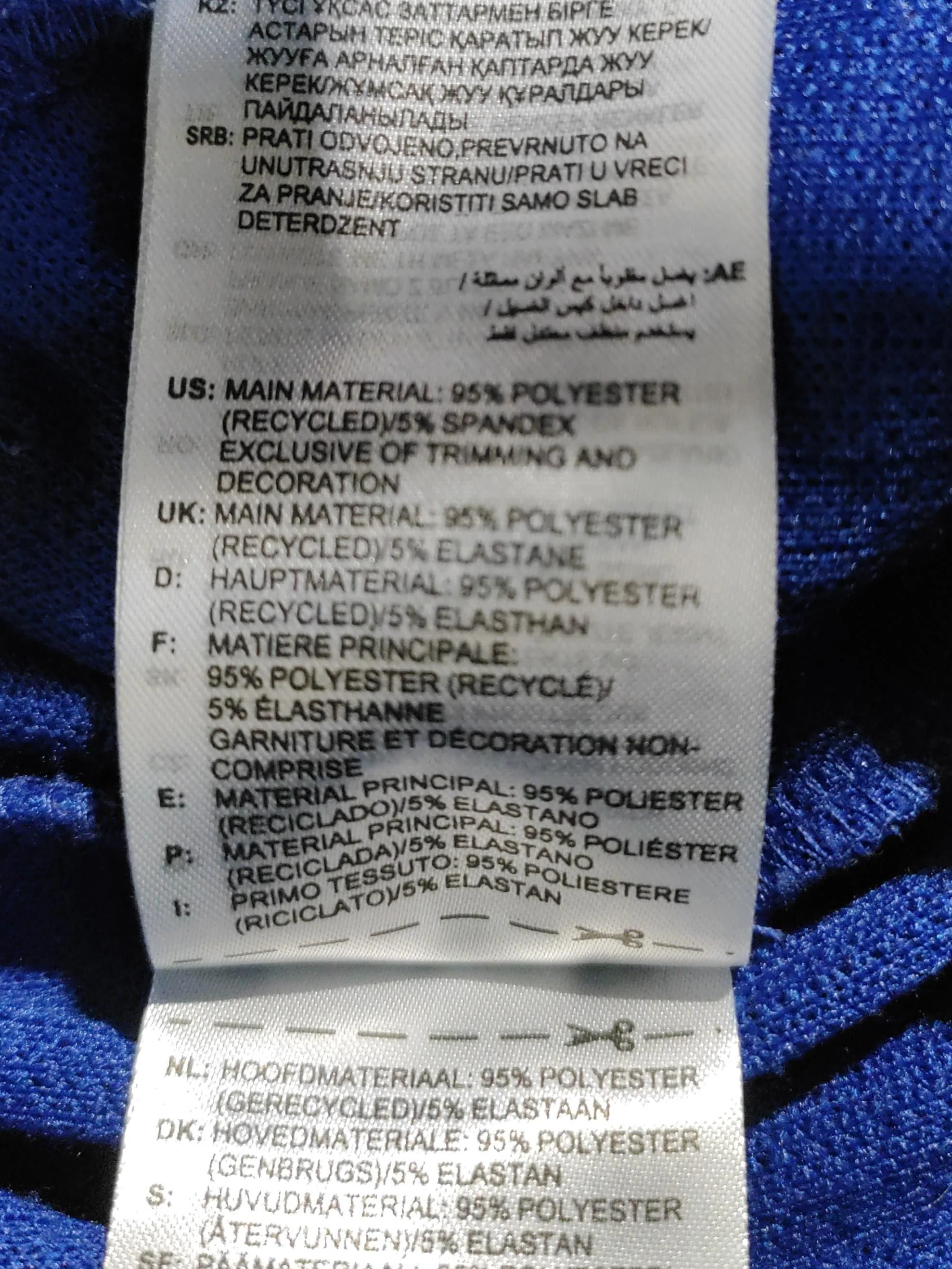 Adidas Women's Sports Bottoms UK 16 Blue Polyester with Spandex Sweatpants - Image 6