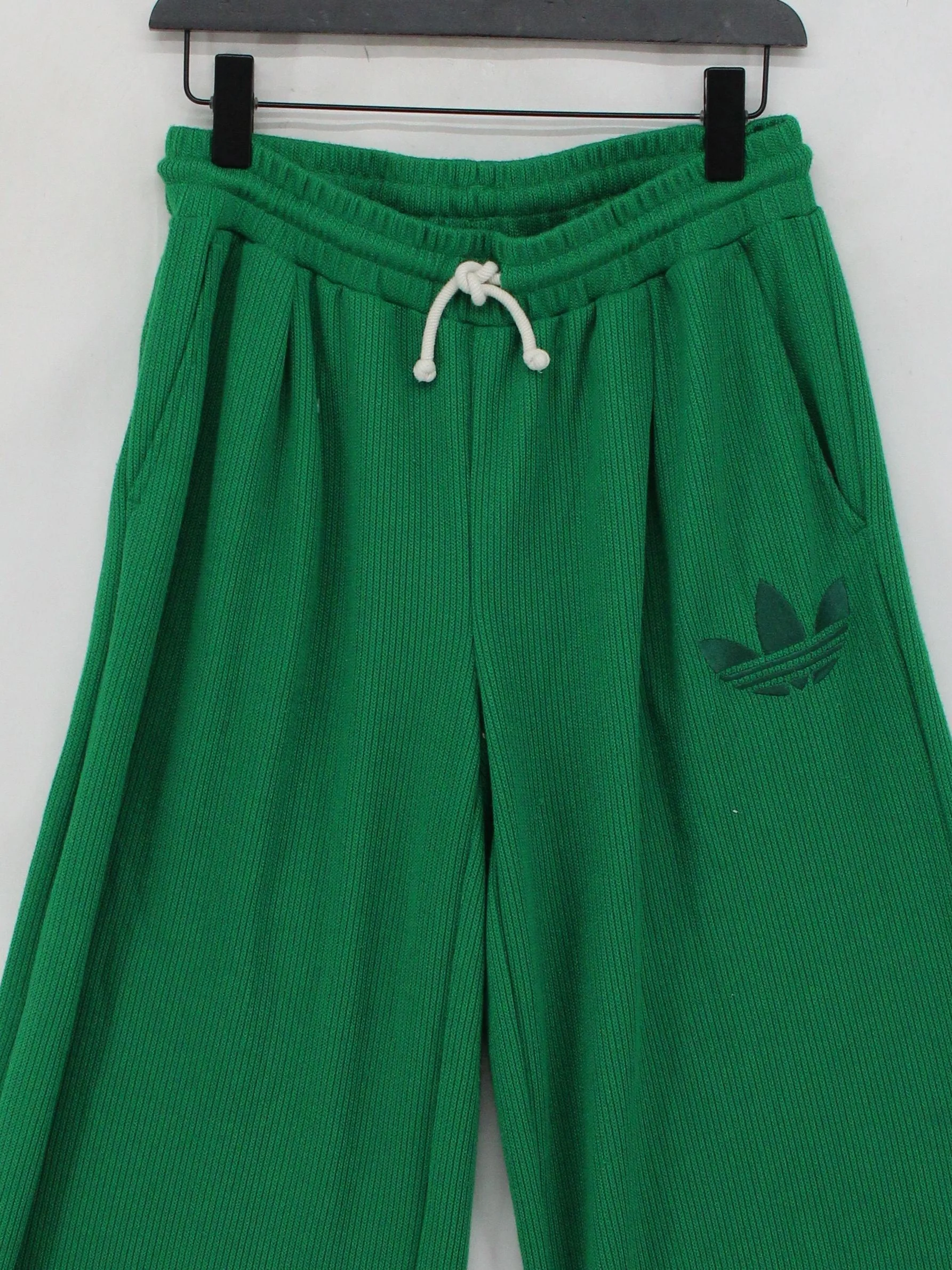 Adidas Women's Sports Bottoms UK 16 Green Polyester with Elastane Sweatpants - Image 3