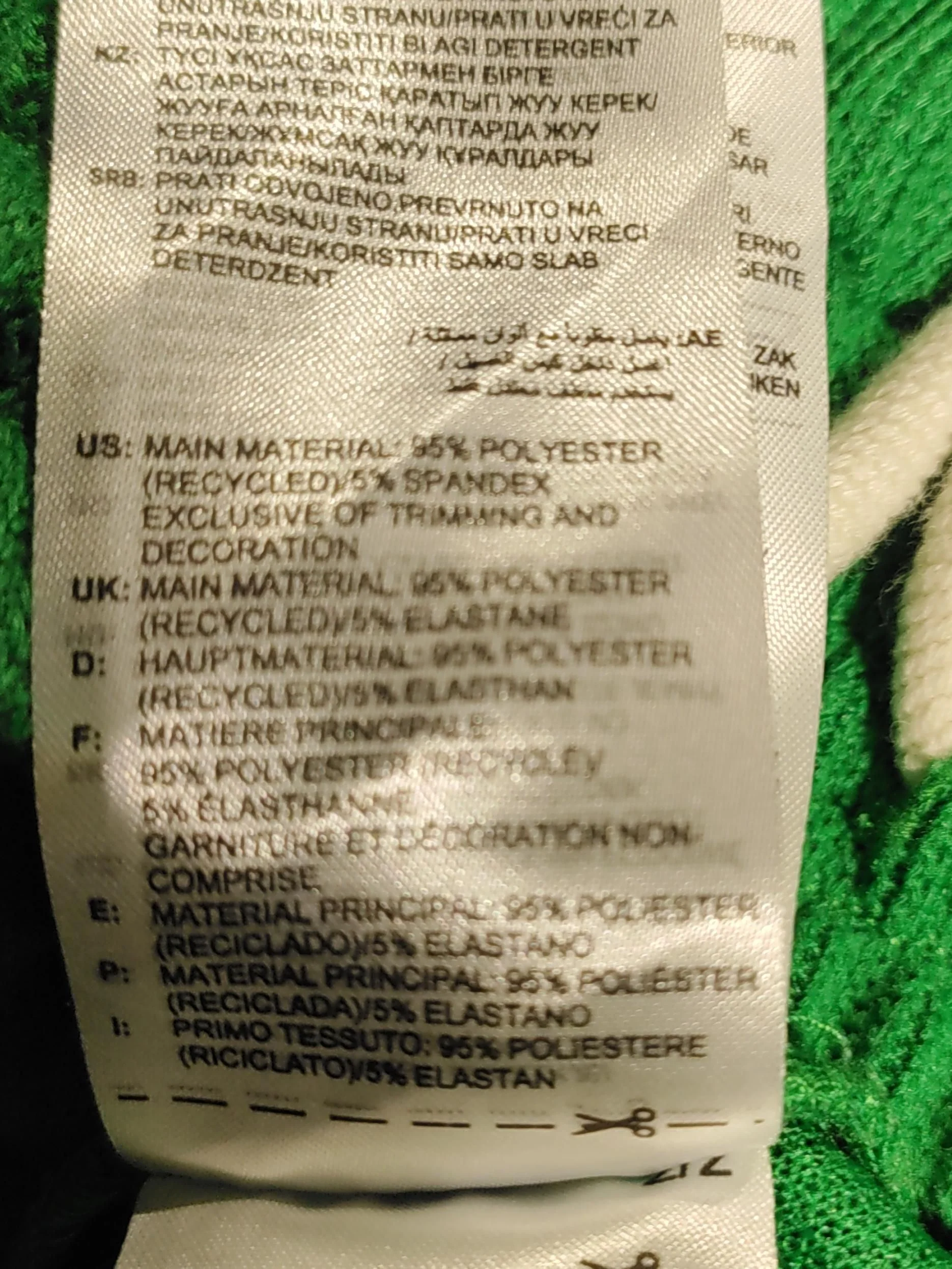 Adidas Women's Sports Bottoms UK 16 Green Polyester with Elastane Sweatpants - Image 6