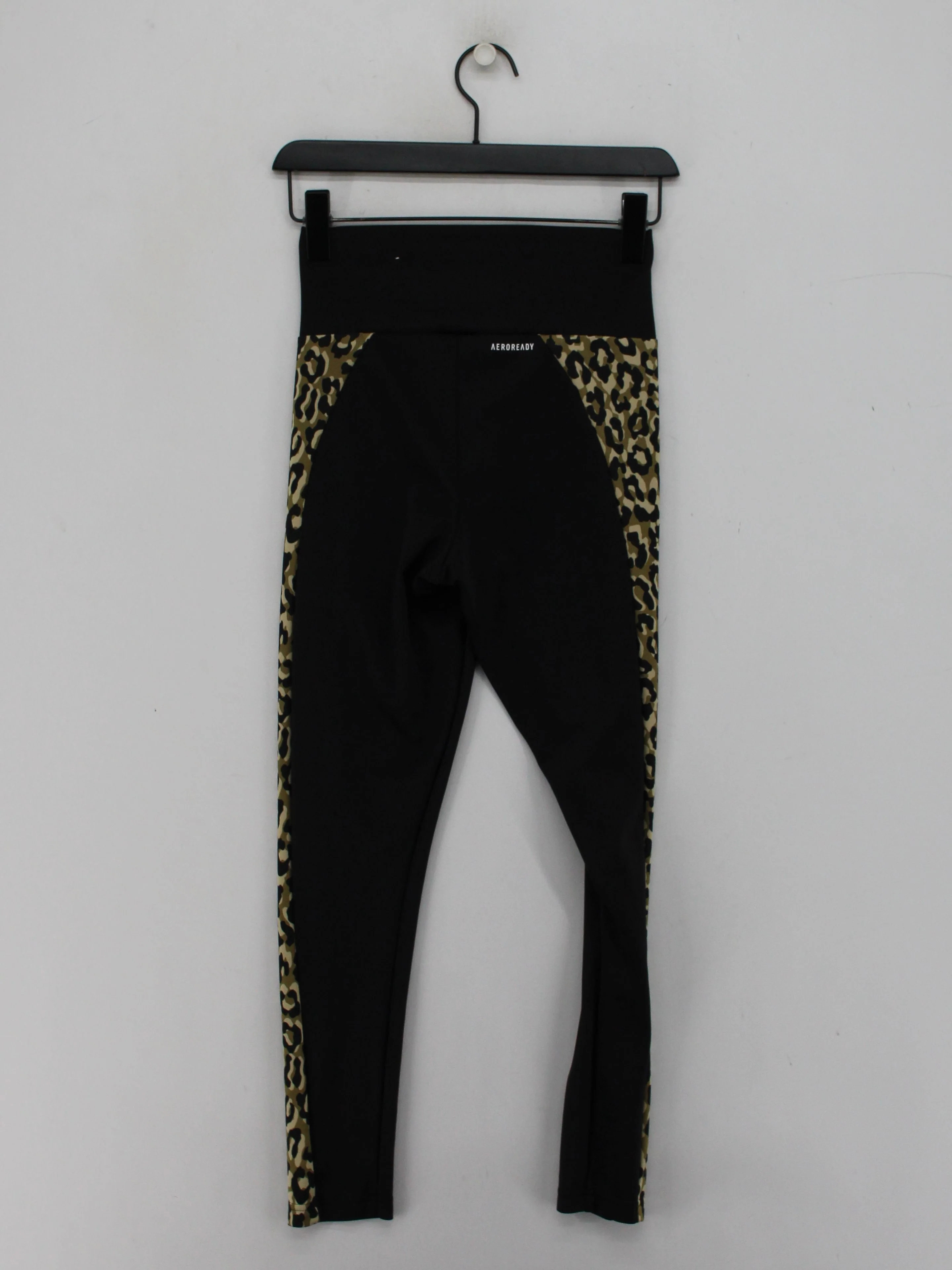 Adidas Women's Sports Bottoms UK 4 Black Polyester with Elastane Sweatpants - Image 2