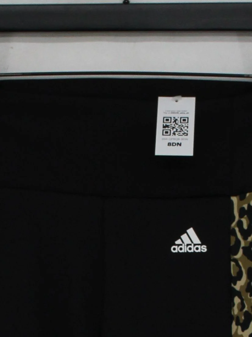 Adidas Women's Sports Bottoms UK 4 Black Polyester with Elastane Sweatpants - Image 3