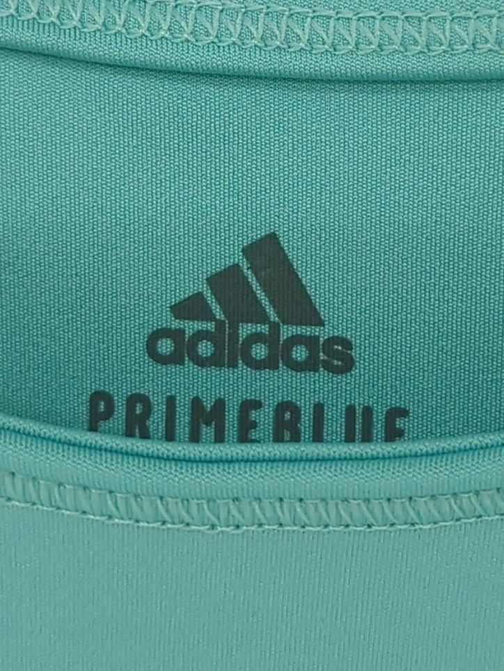 Adidas Women's T-Shirt L Blue Polyester with Elastane Basic New with tags - Image 5