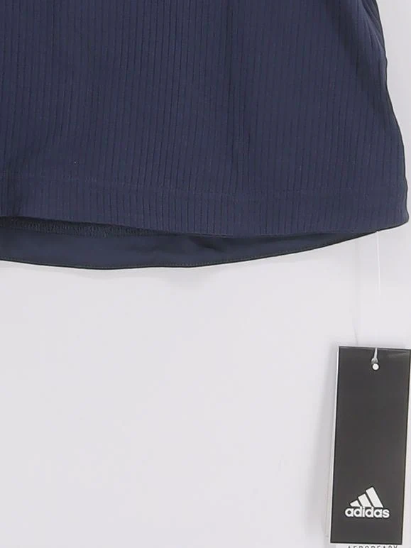 Adidas Women's T-Shirt L Blue Polyester with Rayon, Spandex Basic New with tags - Image 4