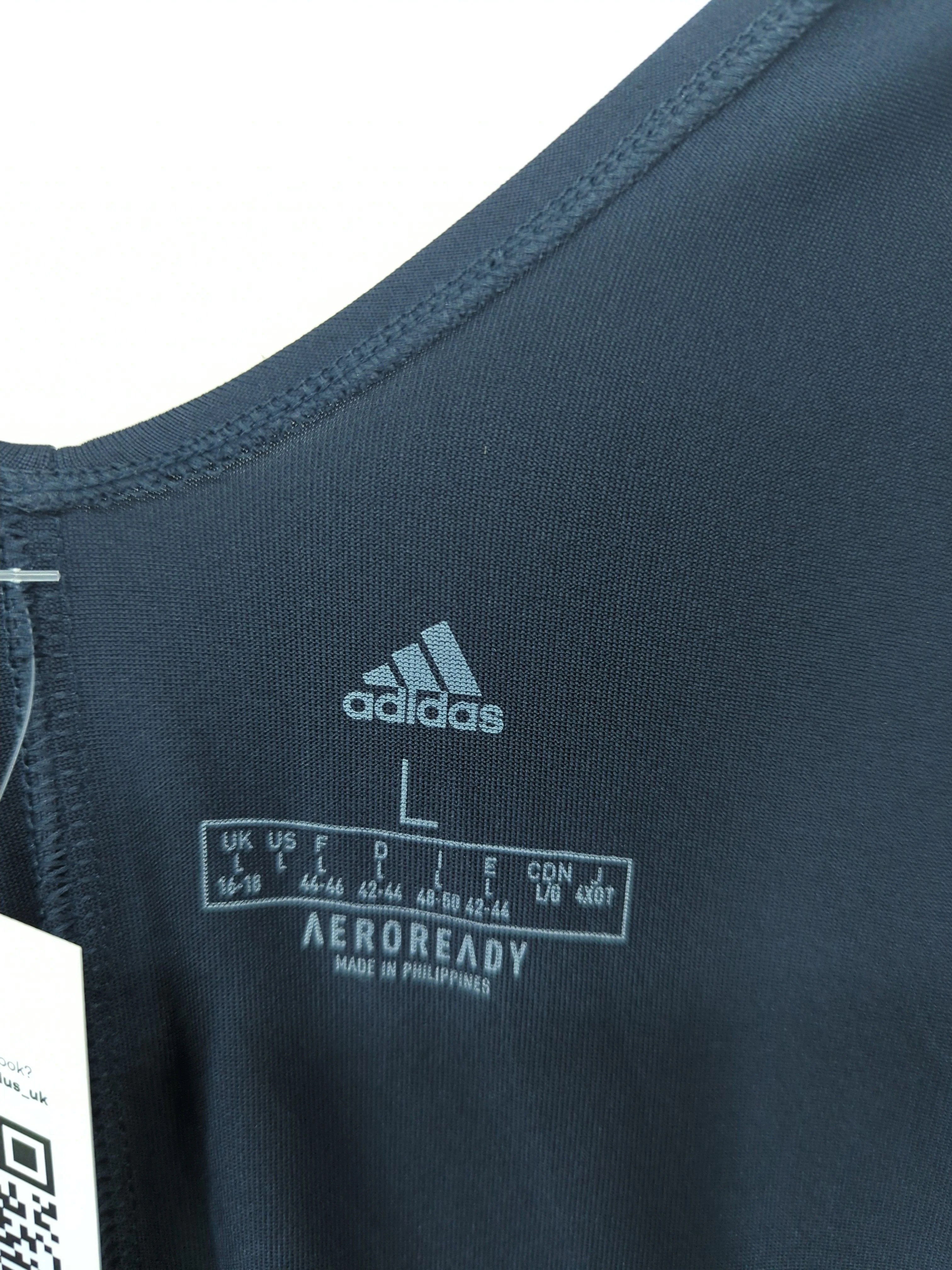Adidas Women's T-Shirt L Blue Polyester with Rayon, Spandex Basic New with tags - Image 5