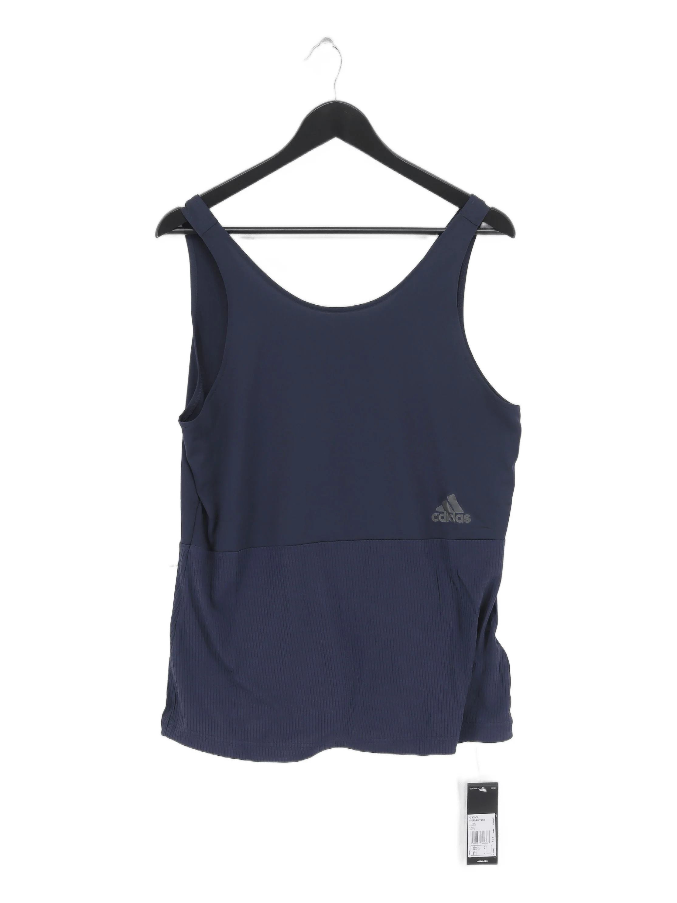 Adidas Women's T-Shirt L Blue Polyester with Rayon, Spandex Basic New with tags