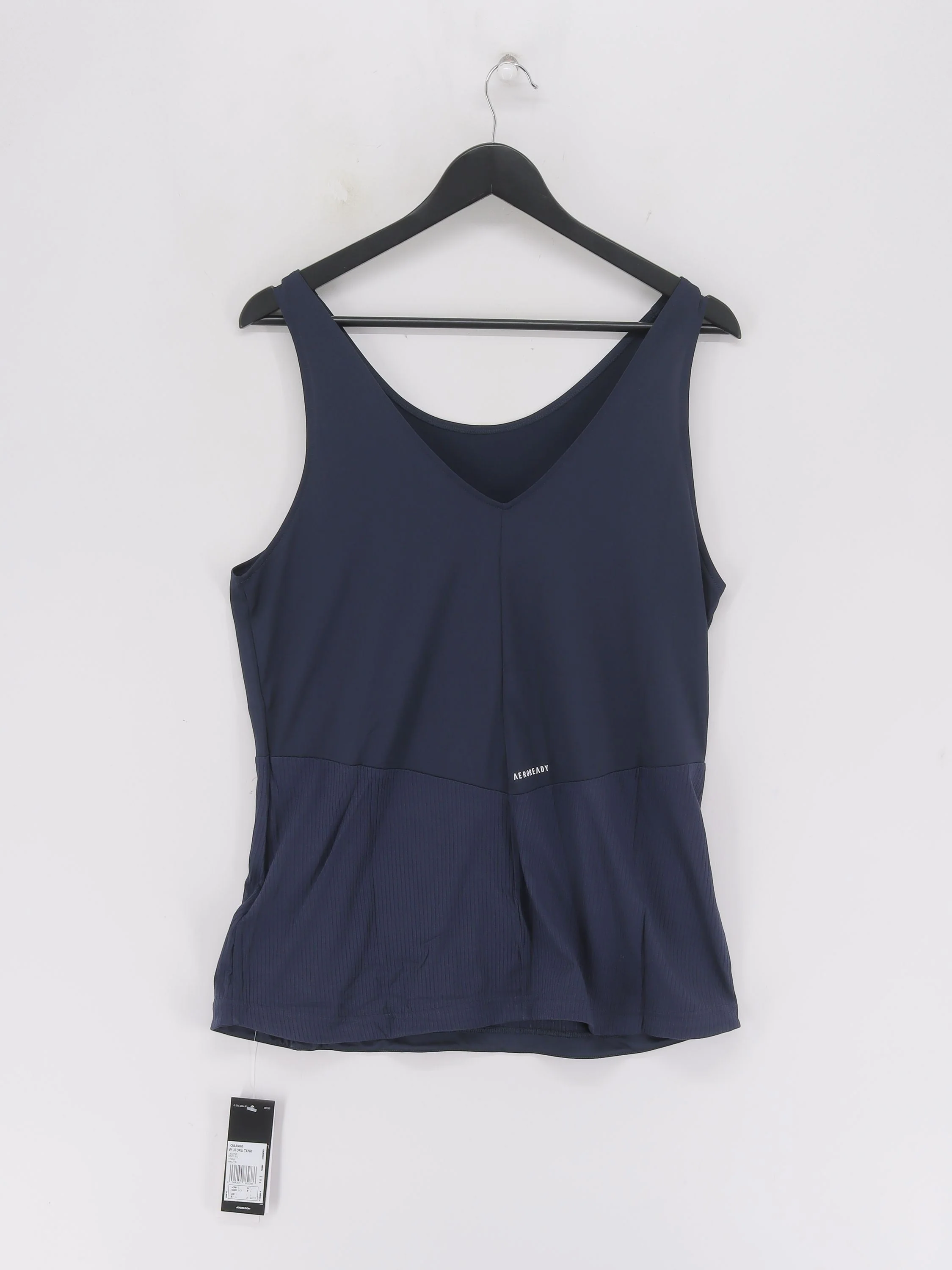 Adidas Women's T-Shirt L Blue Polyester with Rayon, Spandex Basic New with tags - Image 2
