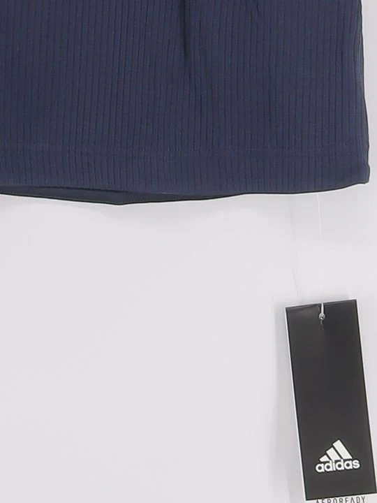 Adidas Women's T-Shirt L Blue Polyester with Rayon, Spandex Basic New with tags - Image 4