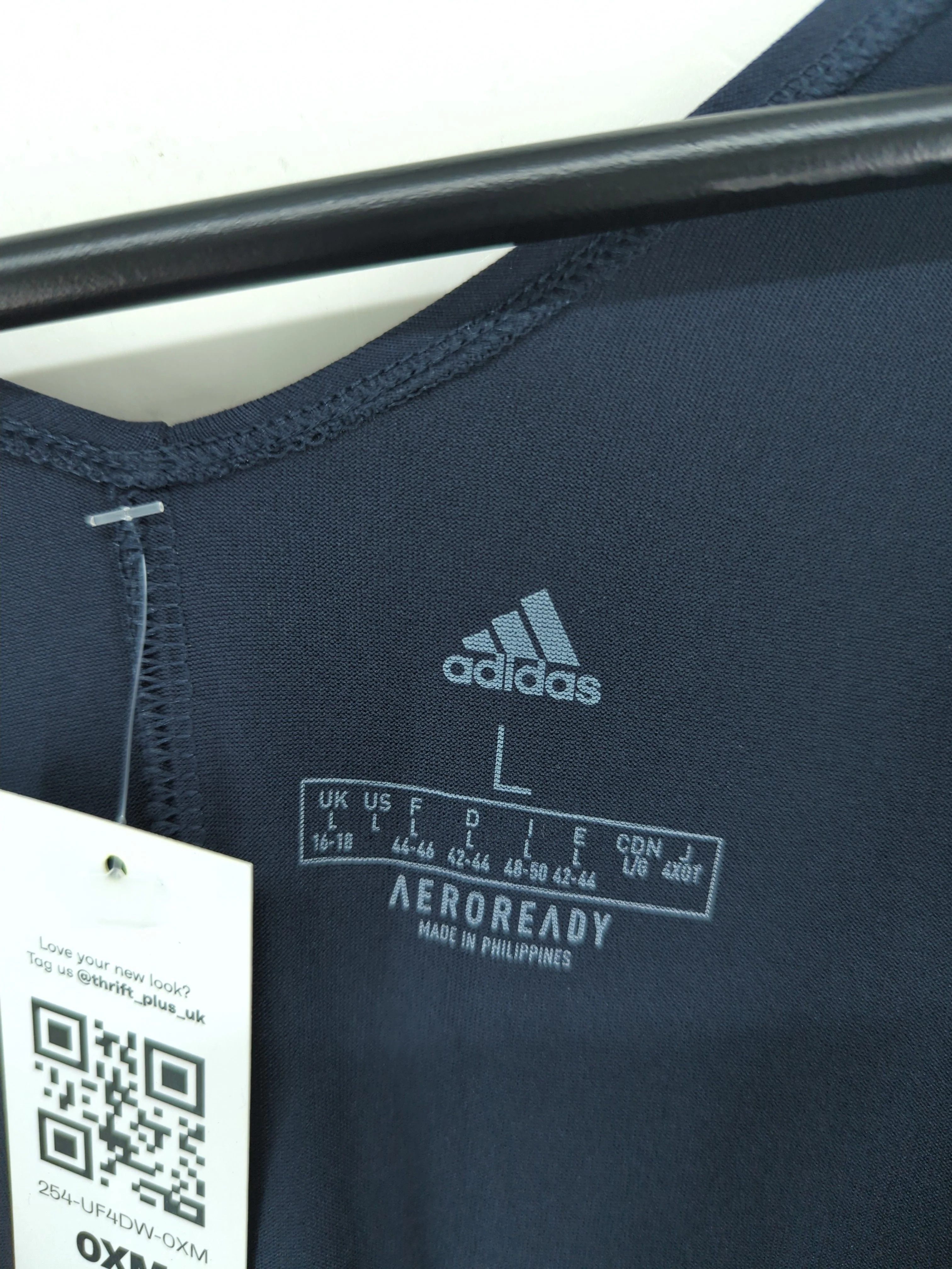Adidas Women's T-Shirt L Blue Polyester with Rayon, Spandex Basic New with tags - Image 5