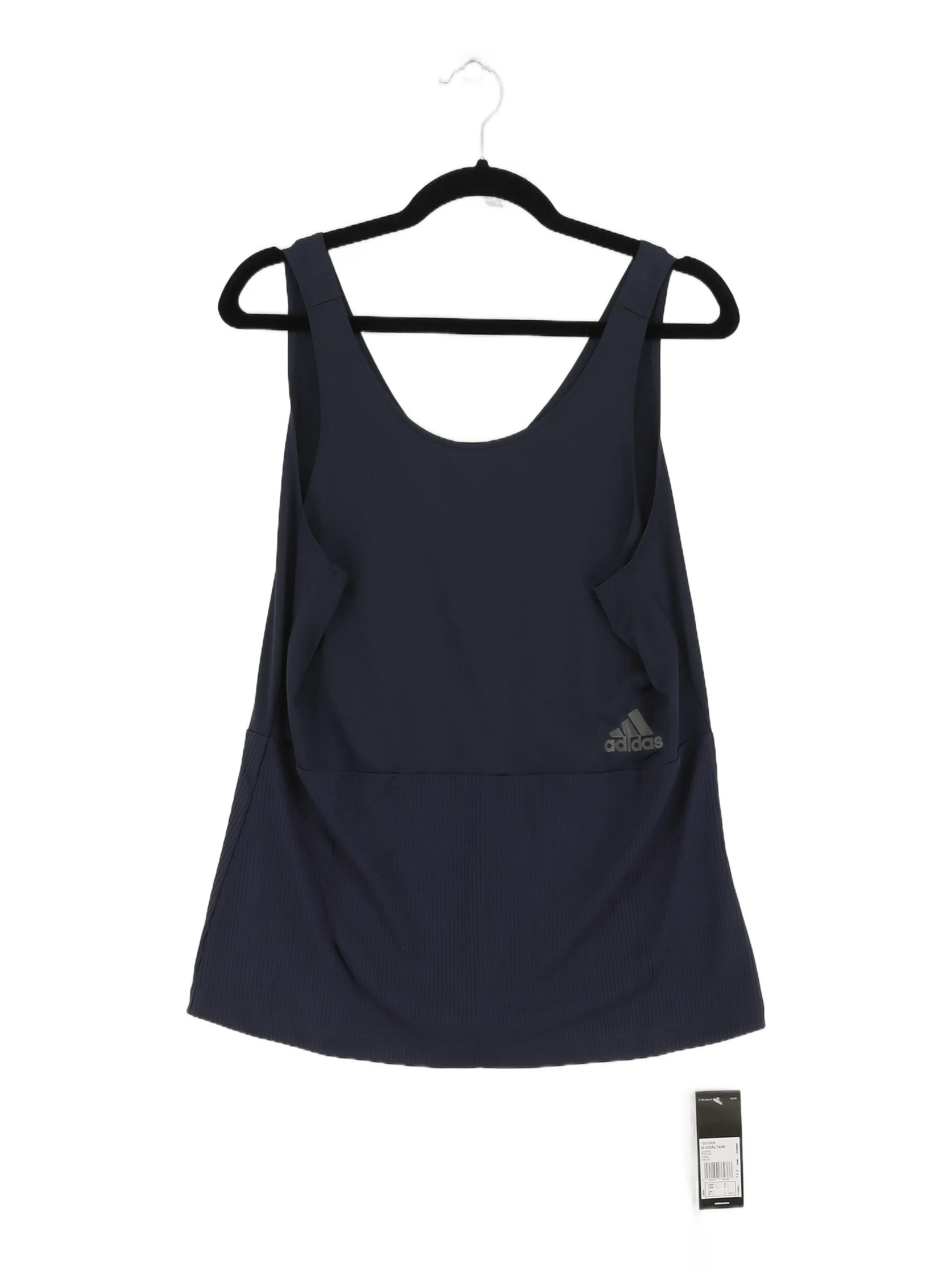 Adidas Women's T-Shirt L Blue Polyester with Rayon, Spandex Basic New with tags
