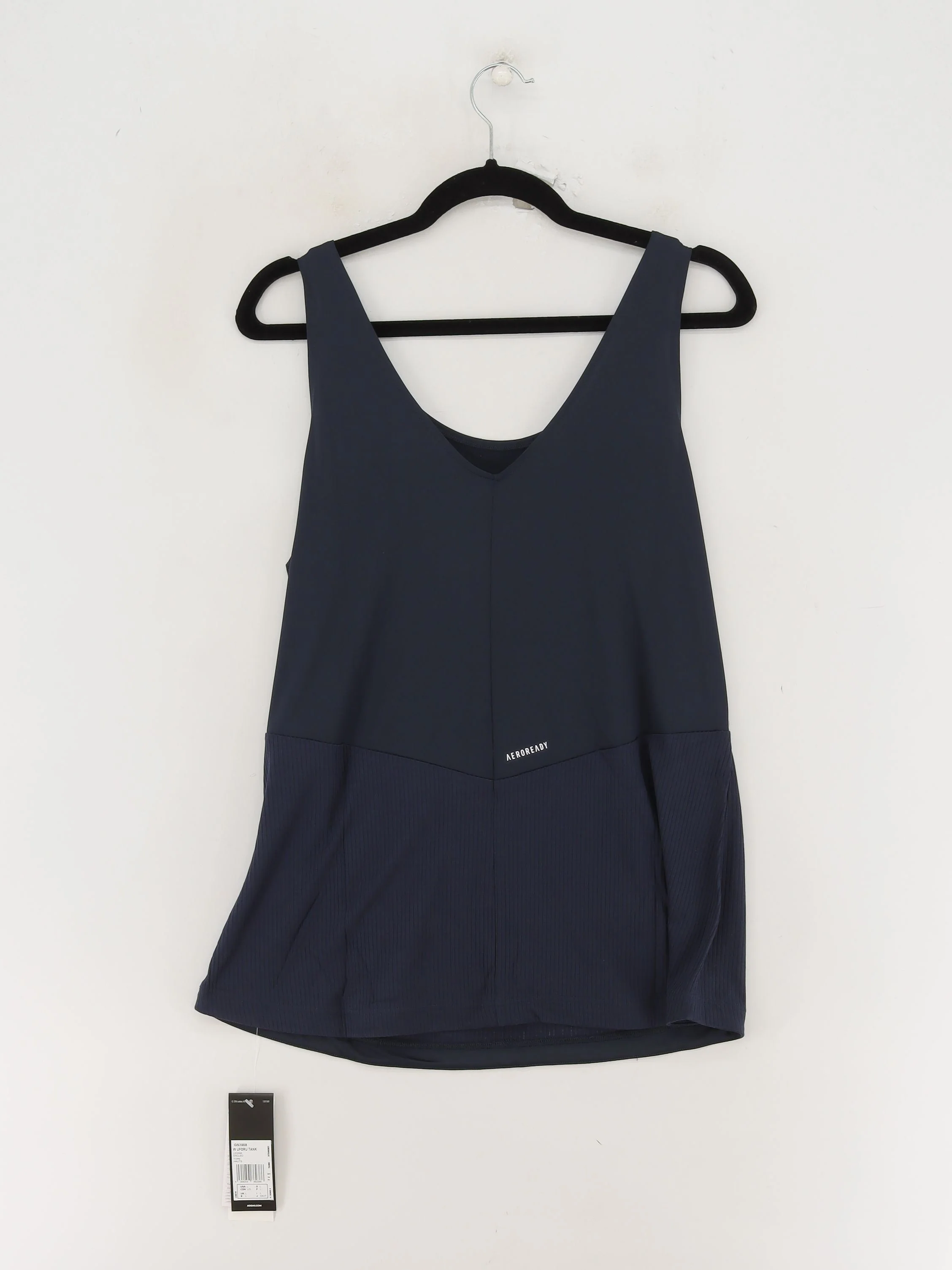 Adidas Women's T-Shirt L Blue Polyester with Rayon, Spandex Basic New with tags - Image 2