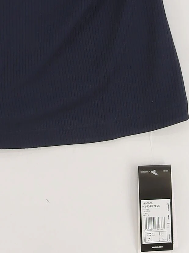 Adidas Women's T-Shirt L Blue Polyester with Rayon, Spandex Basic New with tags - Image 4