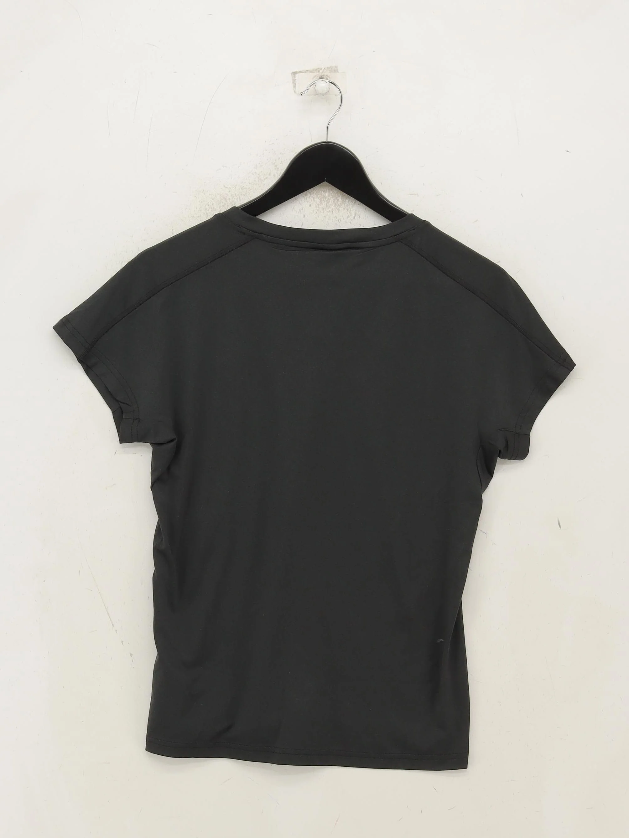 Adidas Women's T-Shirt M Black Polyester with Elastane Basic - Image 2