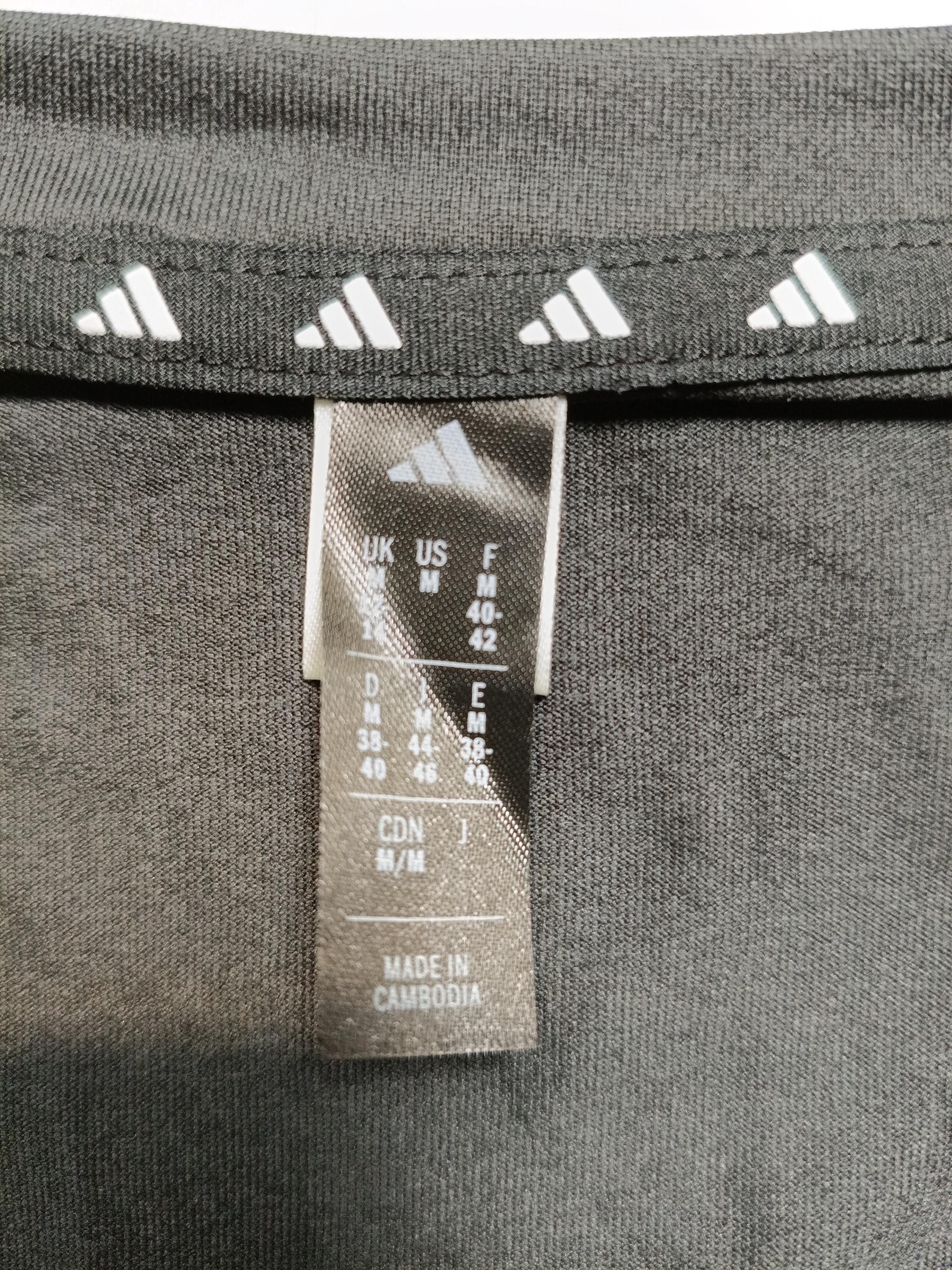 Adidas Women's T-Shirt M Black Polyester with Elastane Basic - Image 6