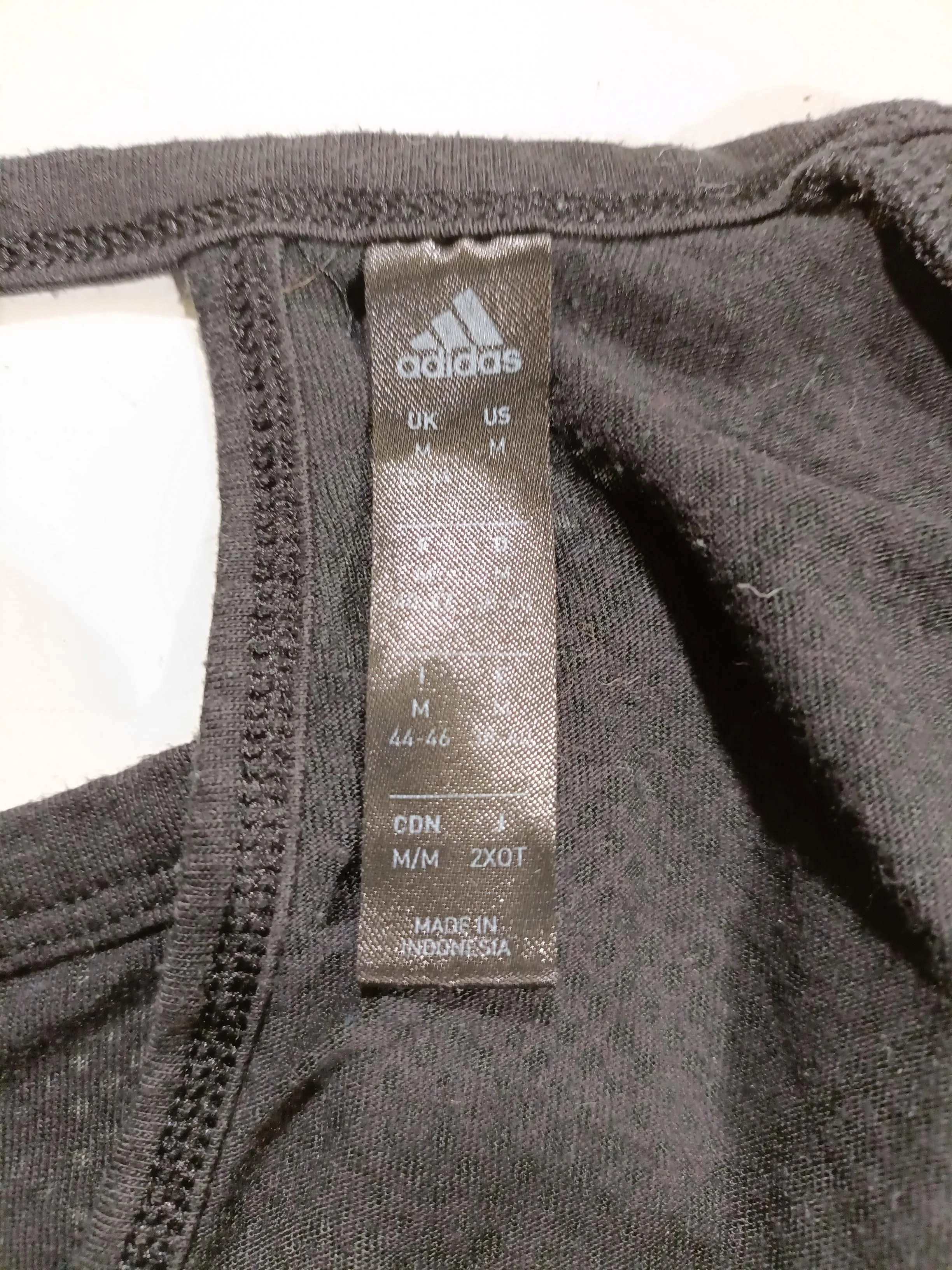 Adidas Women's T-Shirt M Black Polyester with Rayon, Cotton Basic - Image 5