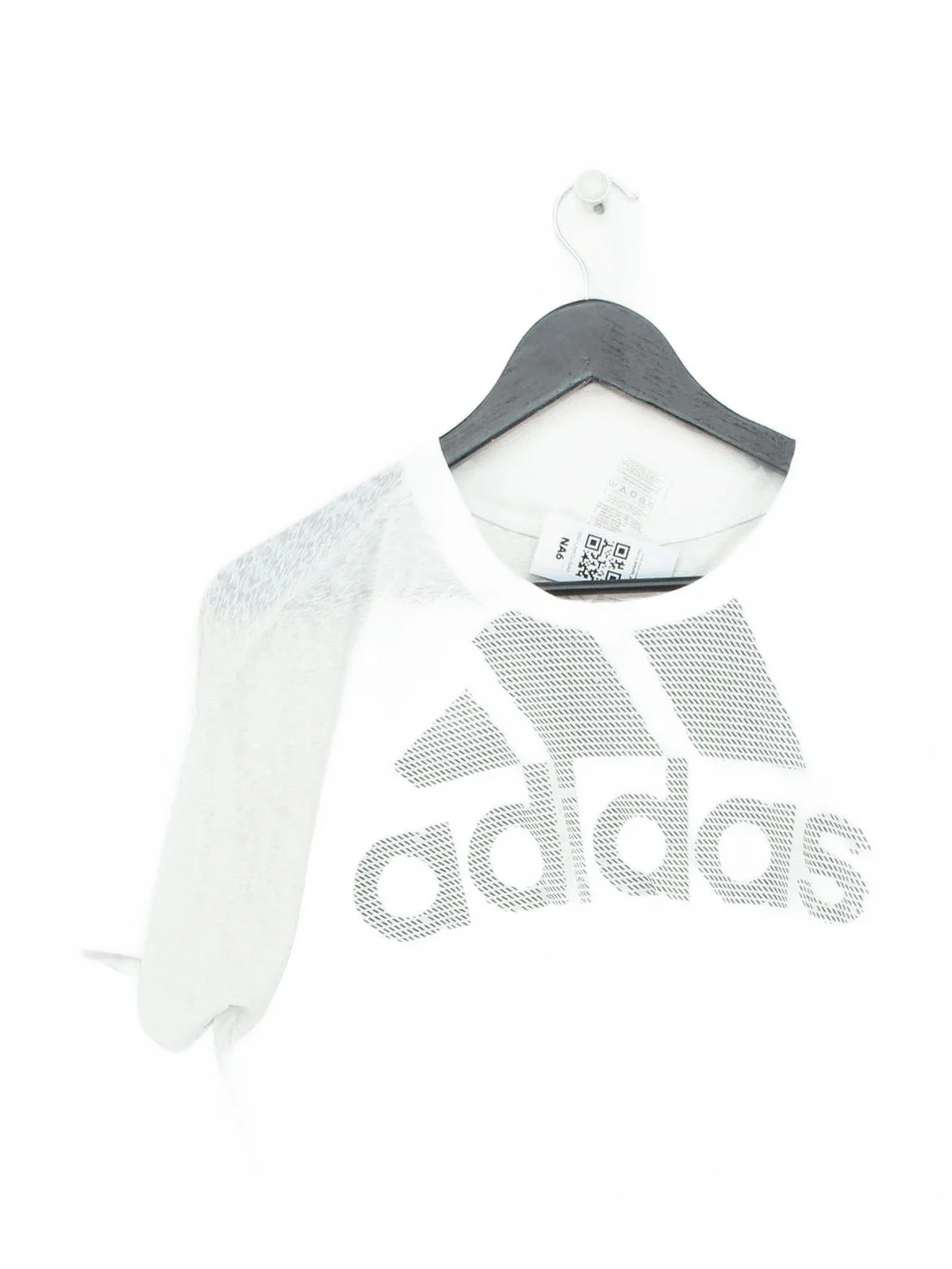 Adidas Women's T-Shirt M White Graphic 100% Polyester Basic