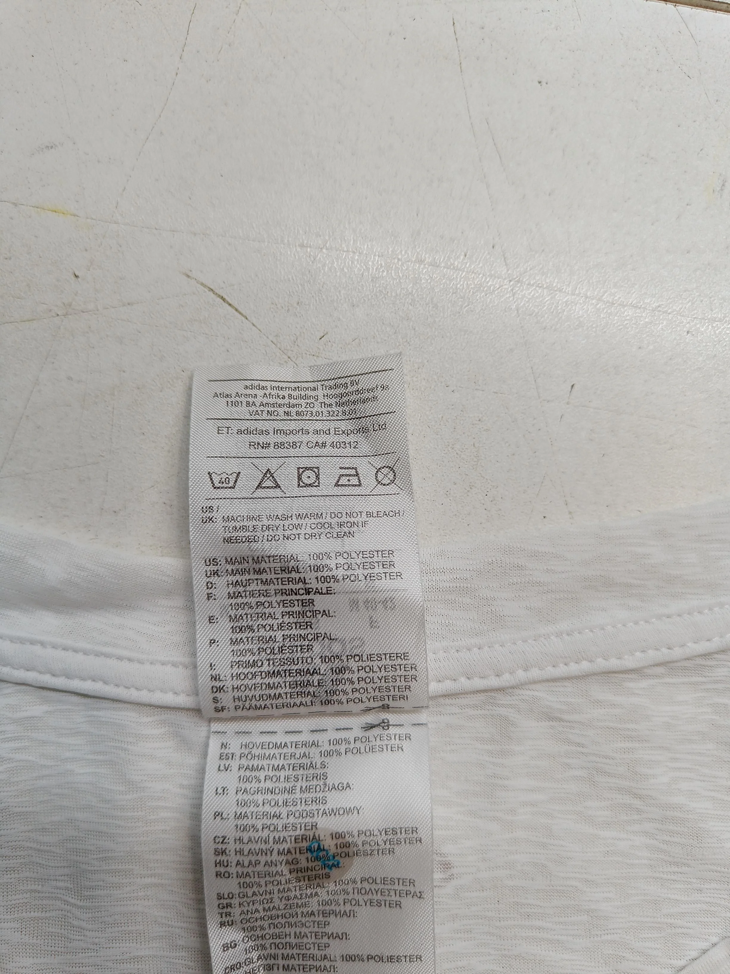 Adidas Women's T-Shirt M White Graphic 100% Polyester Basic - Image 6
