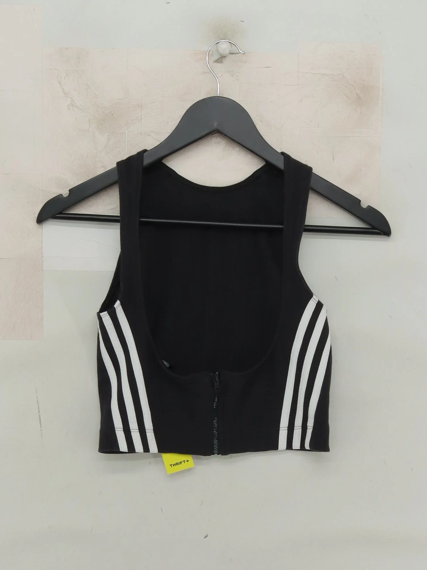 Adidas Women's T-Shirt S Black Cotton with Polyester, Elastane Sleeveless Basic - Image 2