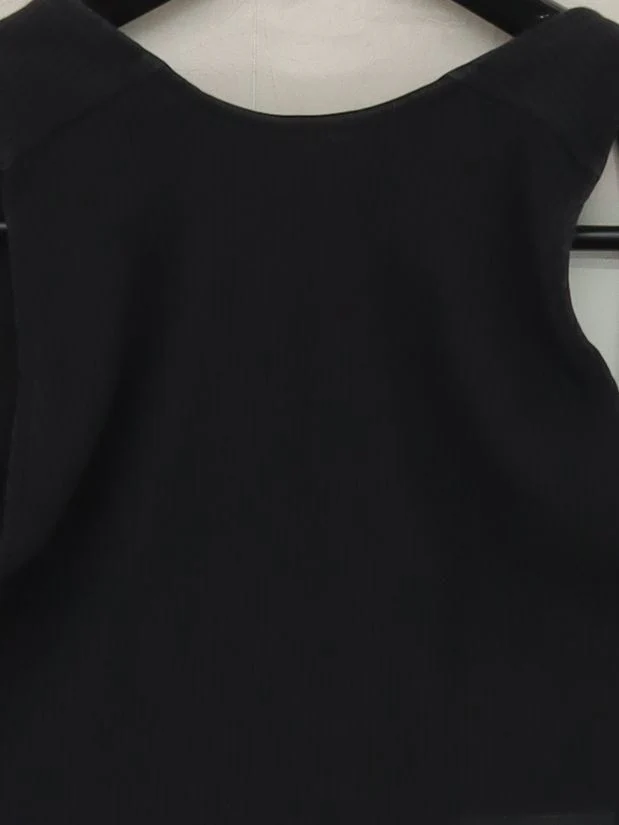 Adidas Women's T-Shirt S Black Cotton with Polyester, Elastane Sleeveless Basic - Image 3