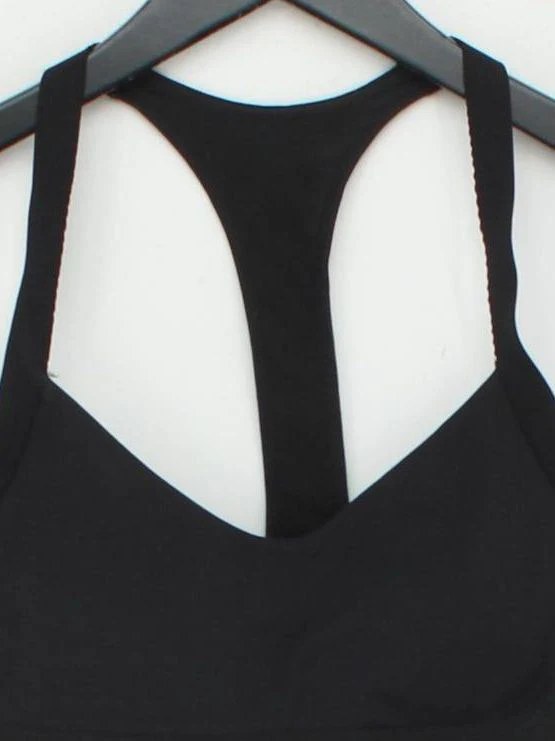 Adidas Women's T-Shirt S Black Nylon with Elastane Sleeveless Basic - Image 3