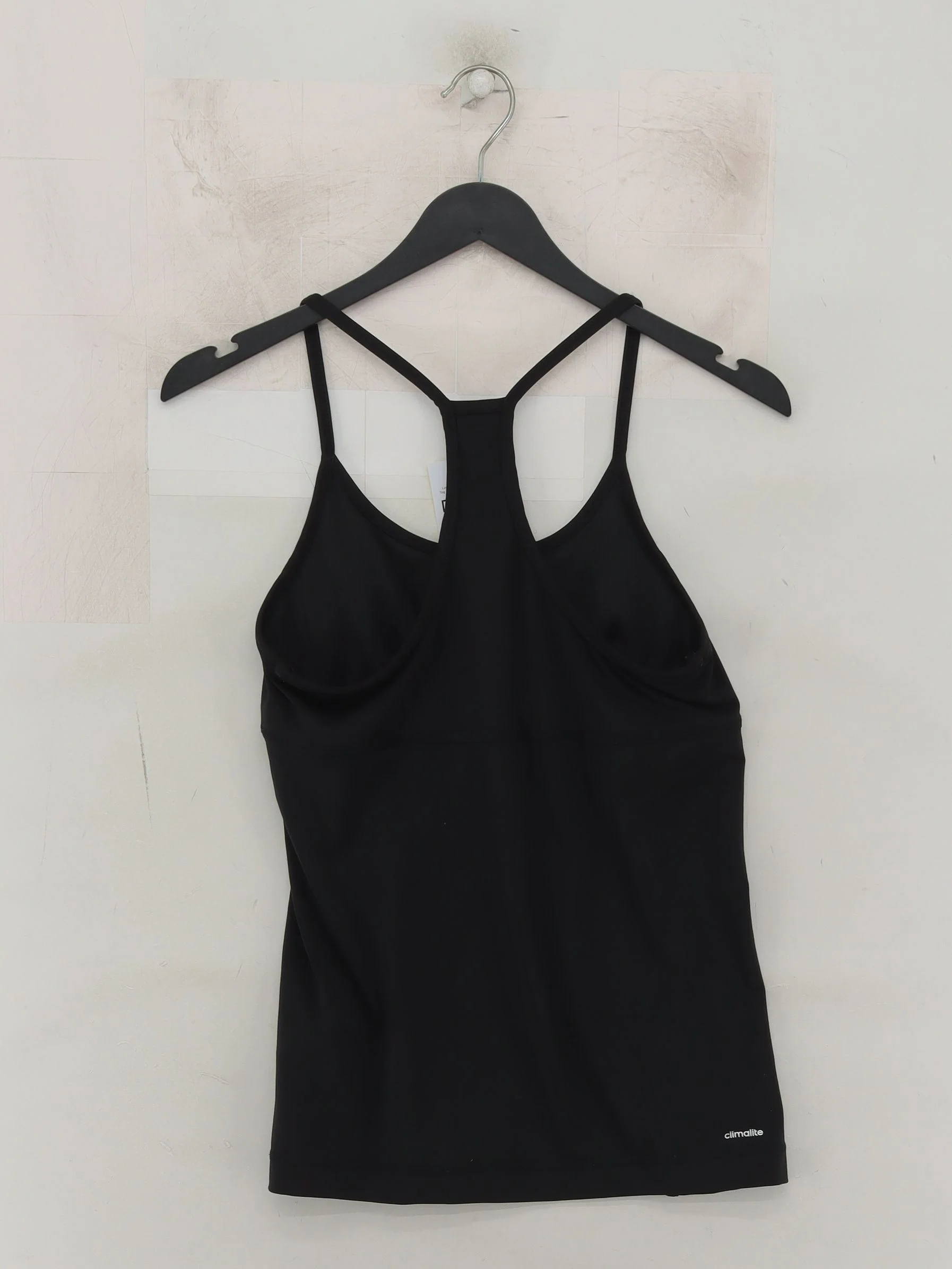 Adidas Women's T-Shirt S Black Polyester with Spandex, Elastane Sleeveless Basic - Image 2