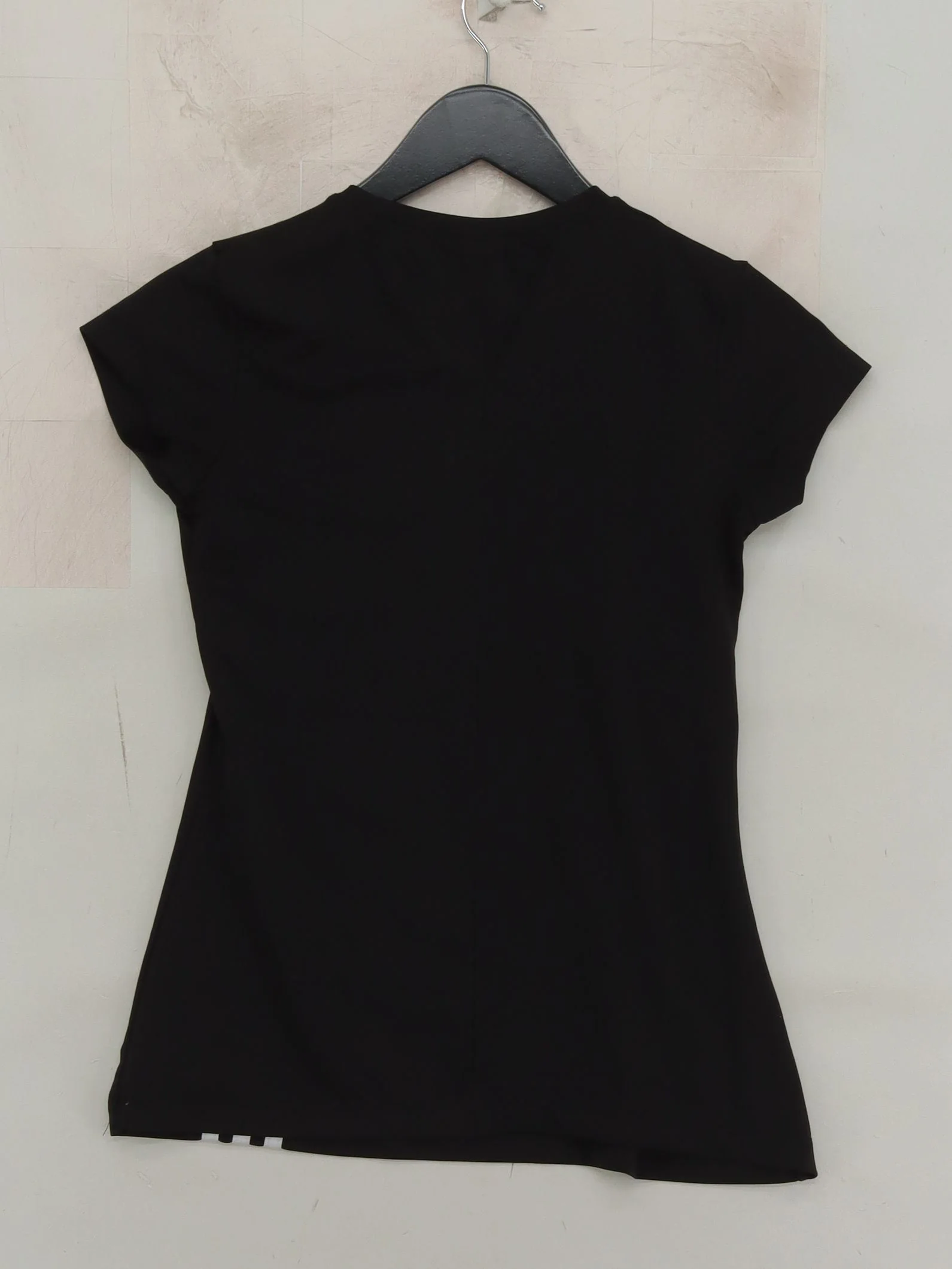 Adidas Women's T-Shirt S Black Striped 100% Other Basic - Image 2