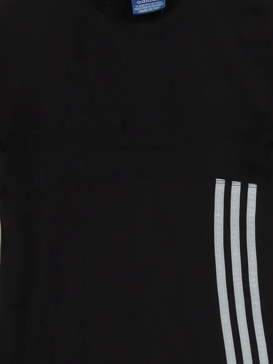 Adidas Women's T-Shirt S Black Striped 100% Other Basic - Image 3