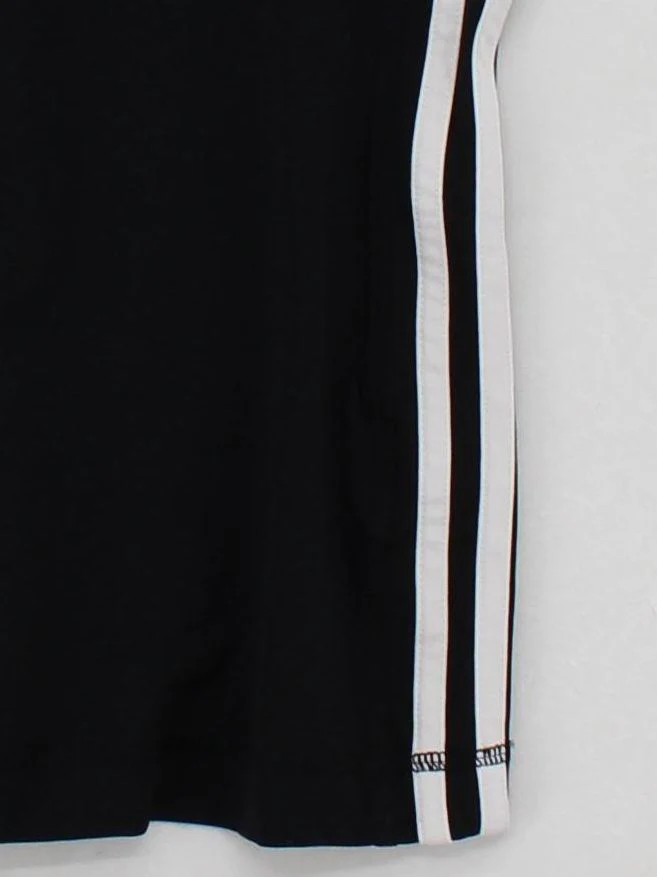 Adidas Women's T-Shirt S Black Striped Nylon with Elastane Sleeveless Basic - Image 4