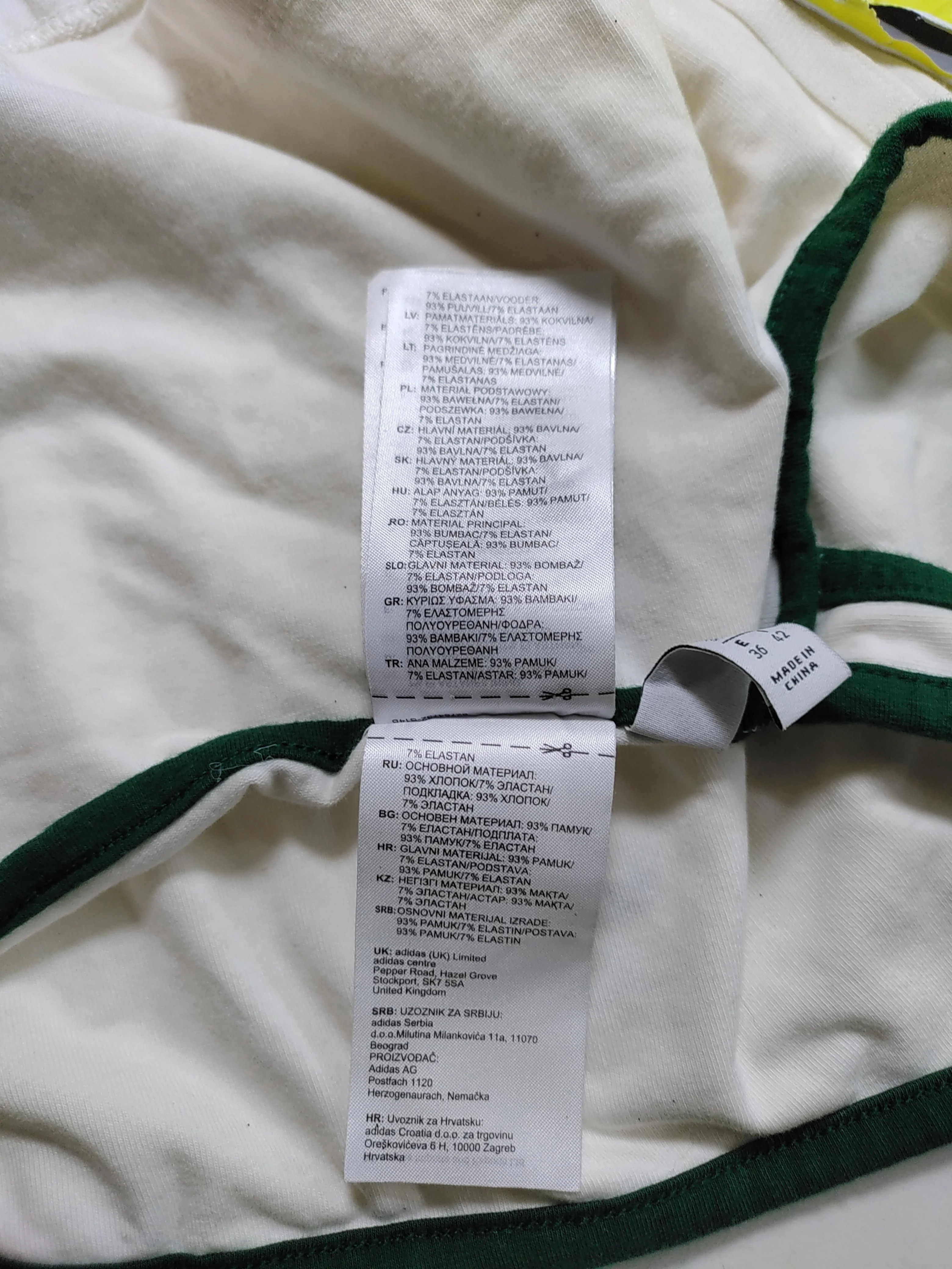 Adidas Women's T-Shirt S Cream Cotton with Elastane Sleeveless Round Neck Basic - Image 7