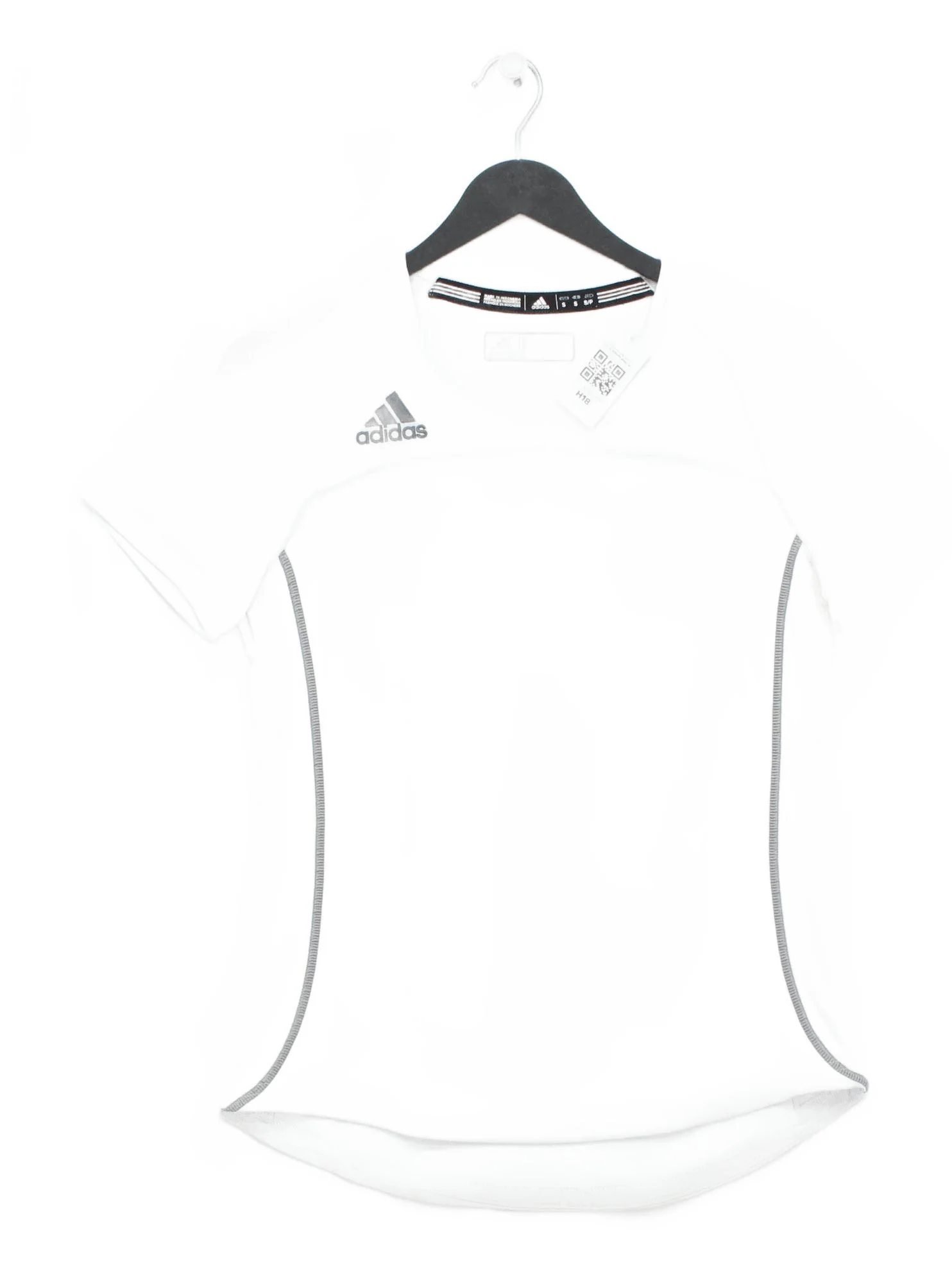 Adidas Women's T-Shirt S White 100% Polyester Basic