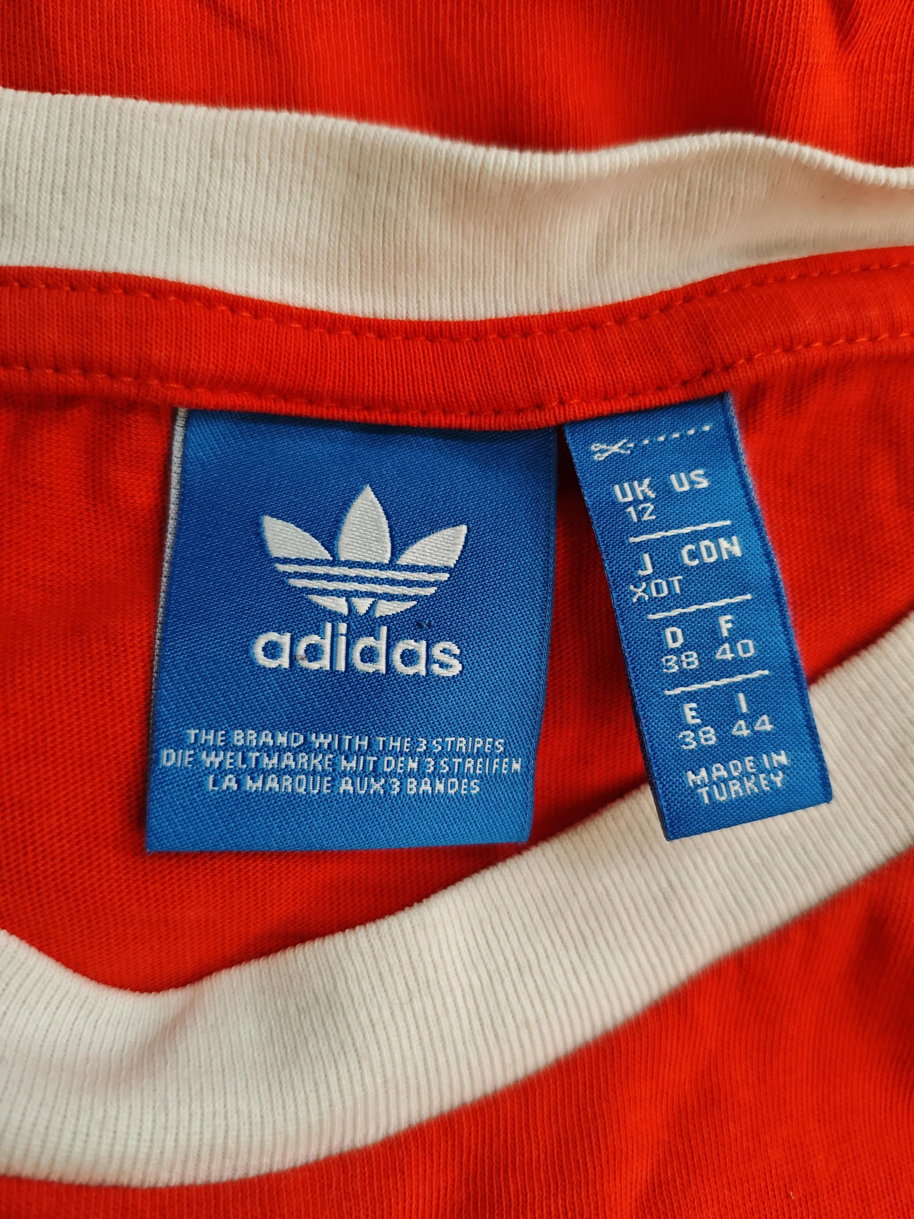 Adidas Women's T-Shirt UK 12 Red 100% Cotton Basic - Image 6