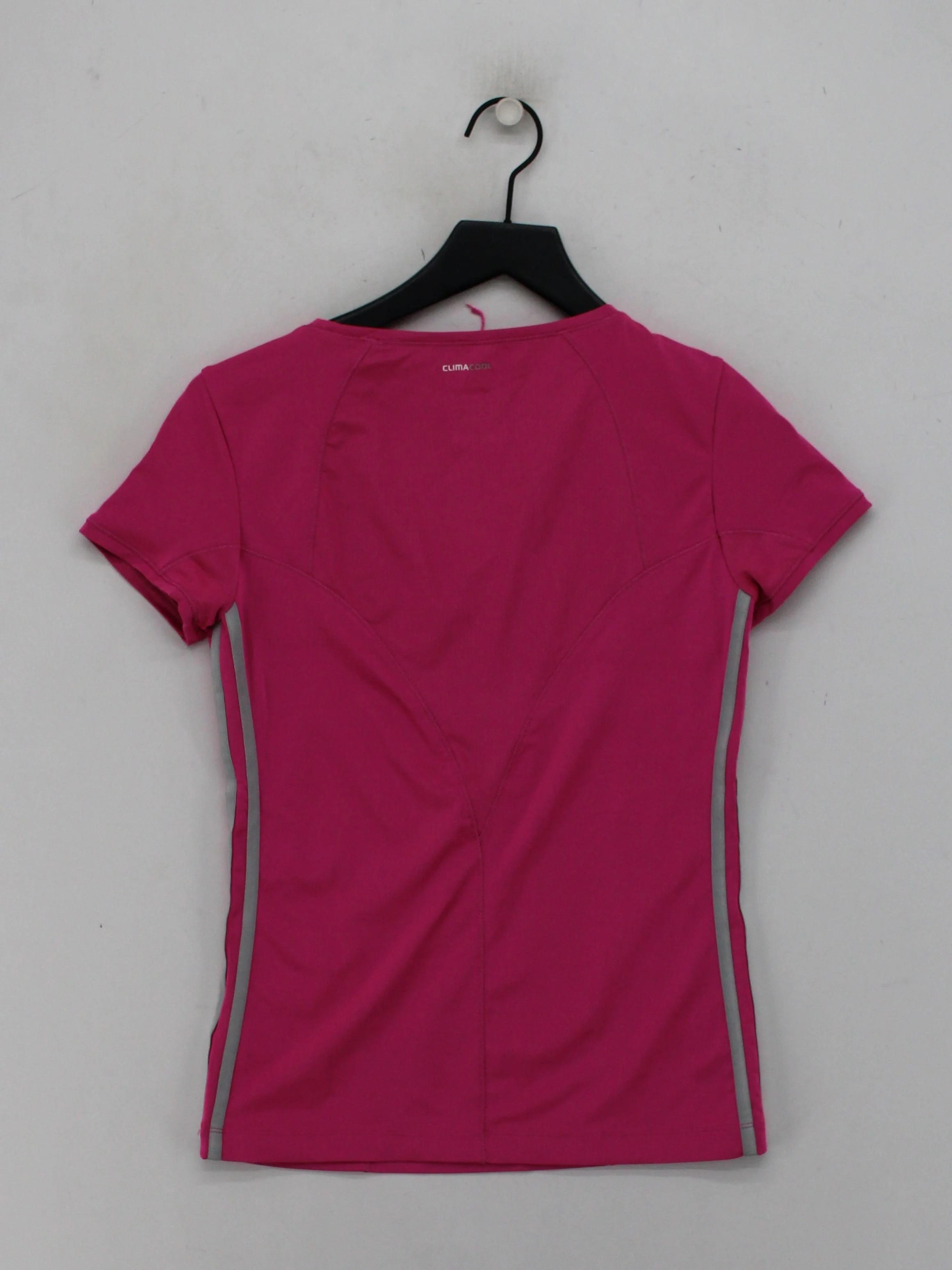 Adidas Women's T-Shirt UK 16 Pink Polyester with Elastane Basic - Image 2