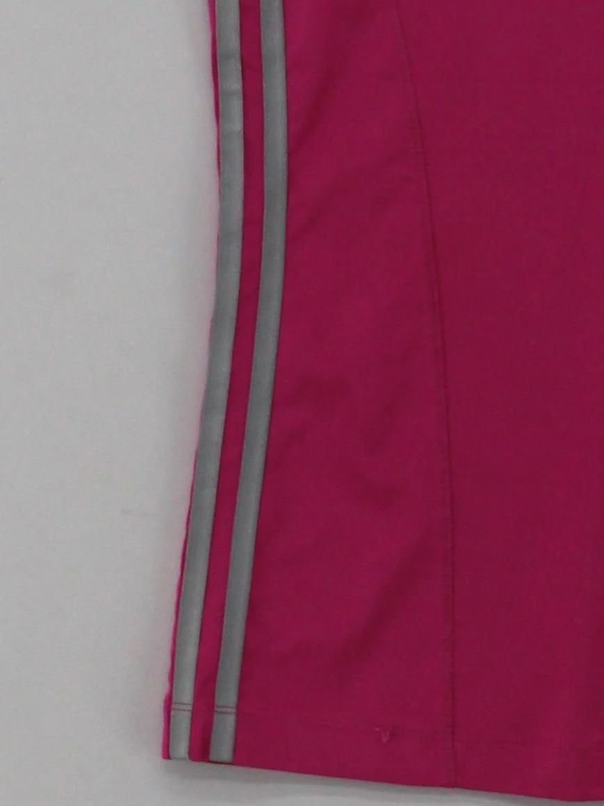 Adidas Women's T-Shirt UK 16 Pink Polyester with Elastane Basic - Image 4