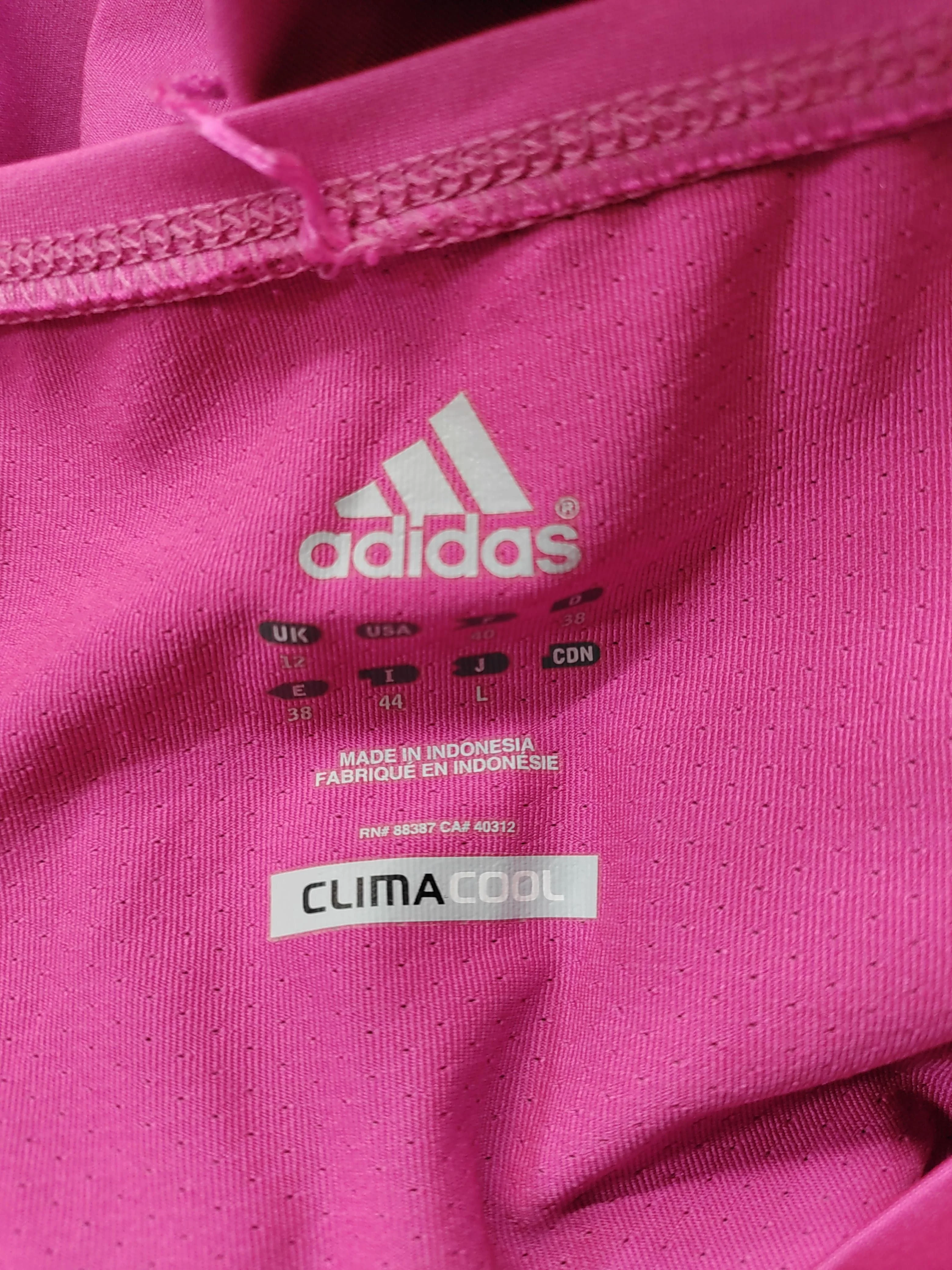 Adidas Women's T-Shirt UK 16 Pink Polyester with Elastane Basic - Image 5
