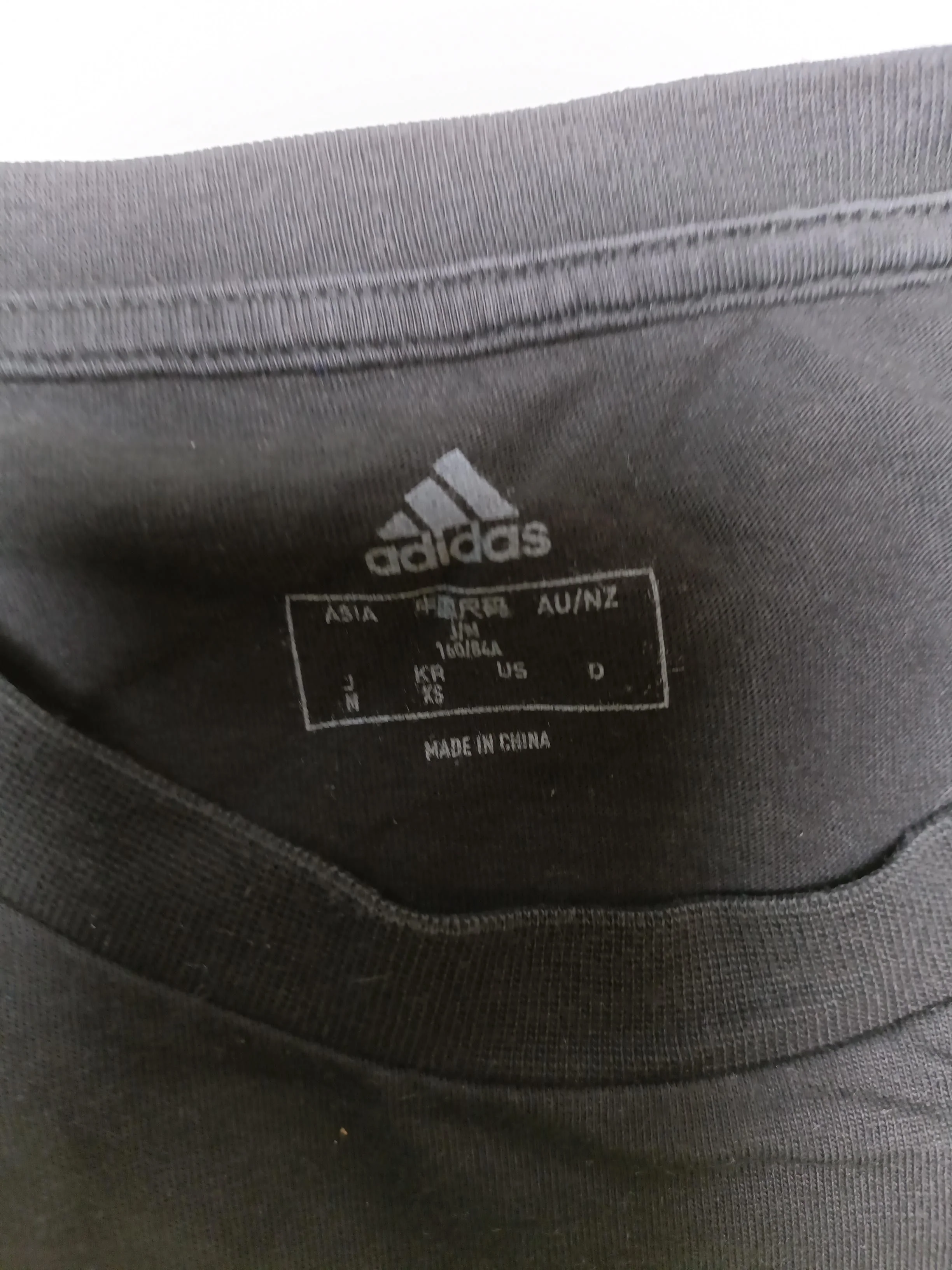 Adidas Women's T-Shirt UK 4 Black 100% Cotton Short Sleeve Round Neck Basic - Image 6