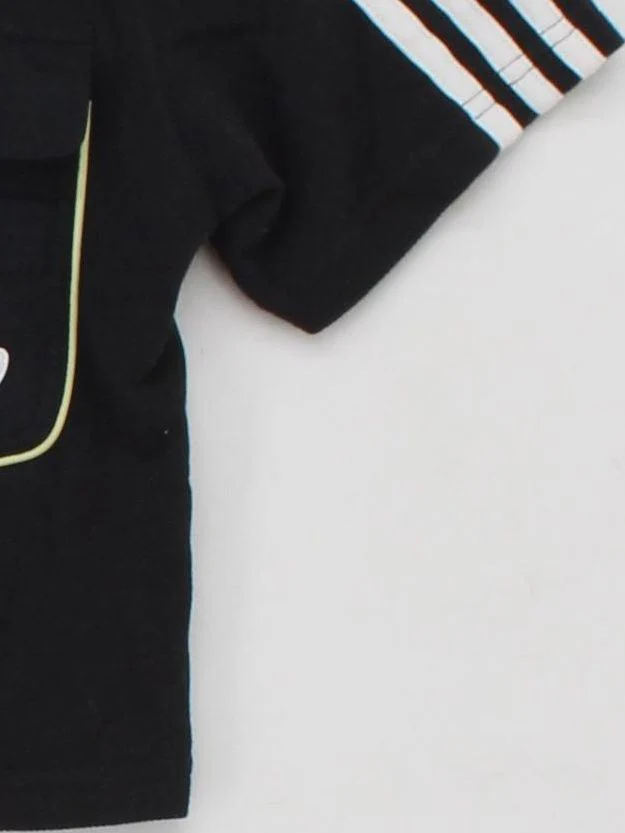 Adidas Women's T-Shirt UK 8 Black 100% Cotton Short Sleeve Round Neck Basic - Image 4