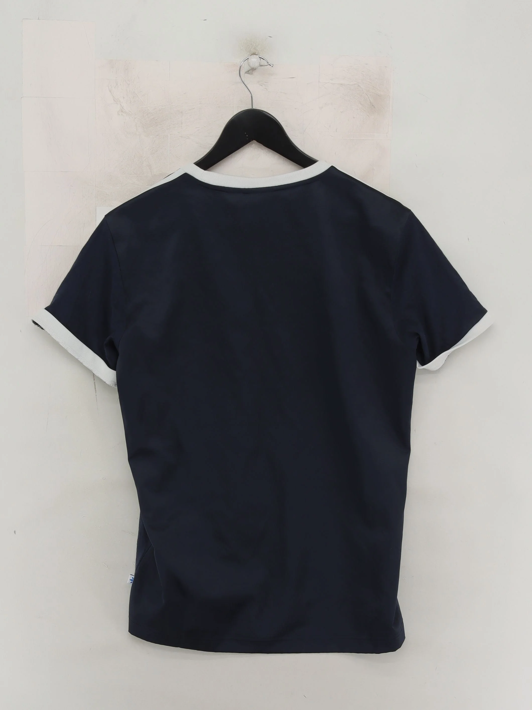 Adidas Women's T-Shirt UK 8 Blue 100% Cotton Short Sleeve Round Neck Basic - Image 2