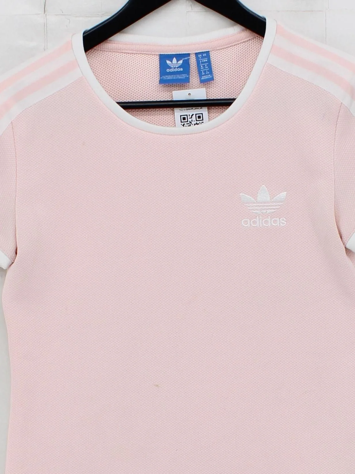 Adidas Women's T-Shirt UK 8 Pink 100% Polyester Basic - Image 3