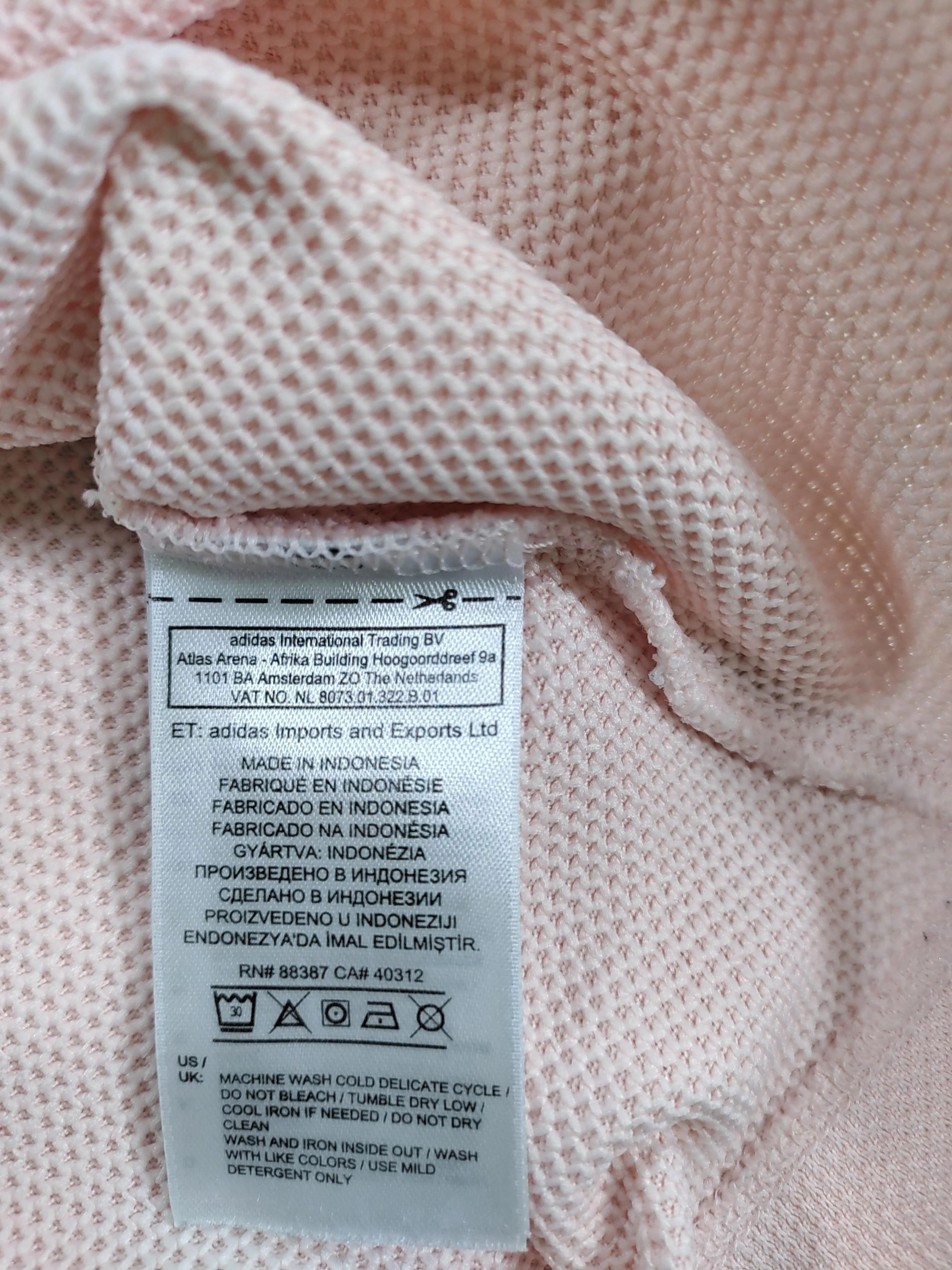 Adidas Women's T-Shirt UK 8 Pink 100% Polyester Basic - Image 7