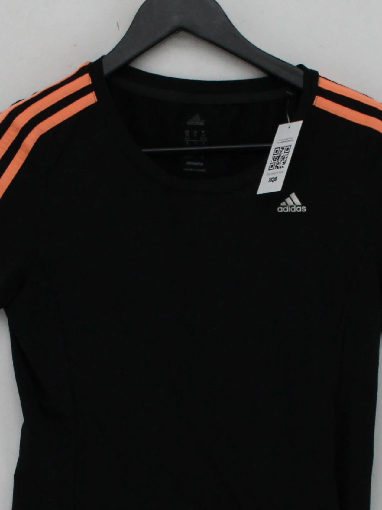 Adidas Women's T-Shirt XS Black Polyester with Spandex Basic - Image 3