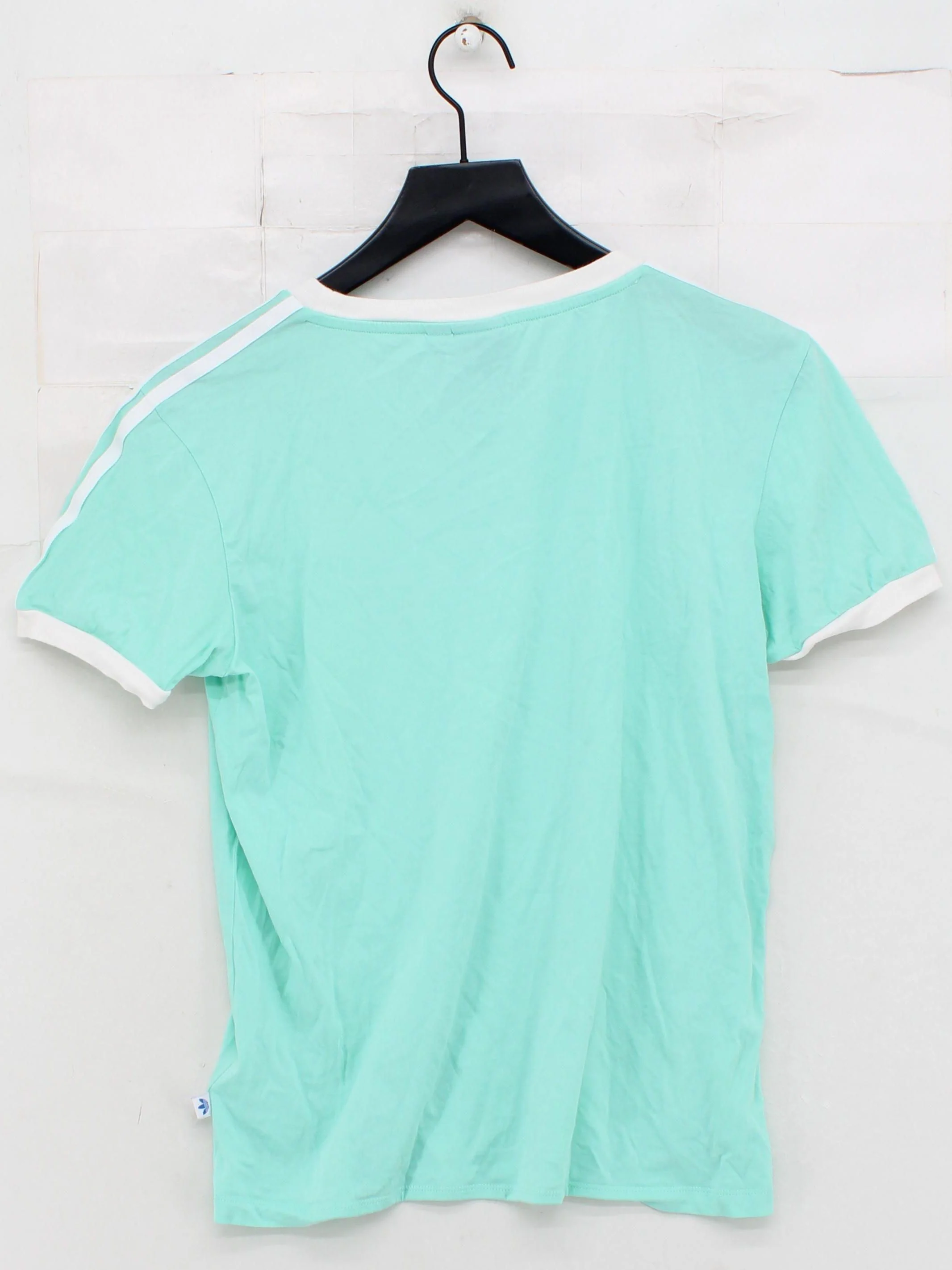 Adidas Women's T-Shirt XS Green 100% Cotton Short Sleeve Round Neck Basic - Image 2
