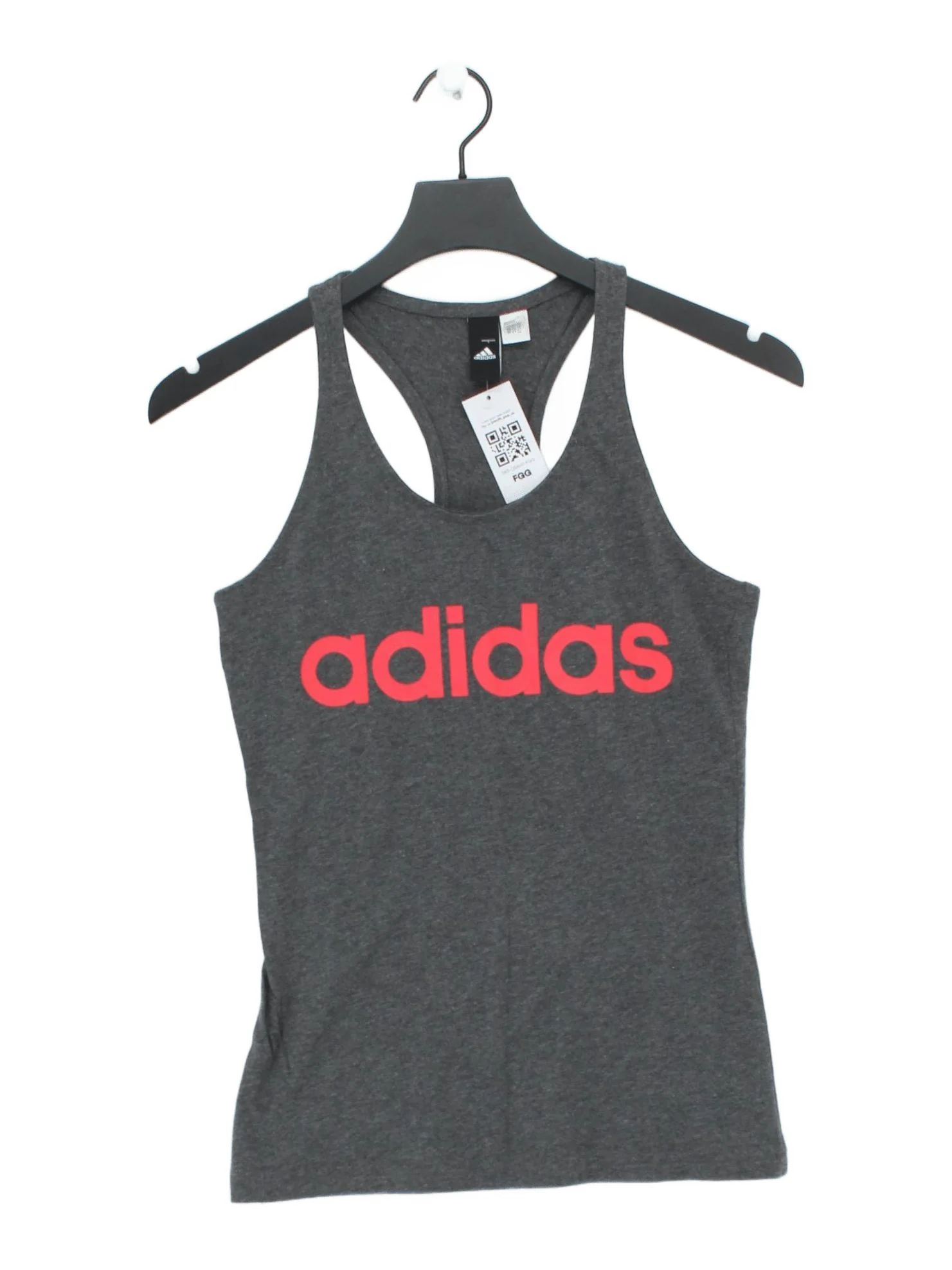 Adidas Women's T-Shirt XS Grey Graphic 100% Other Sleeveless Basic