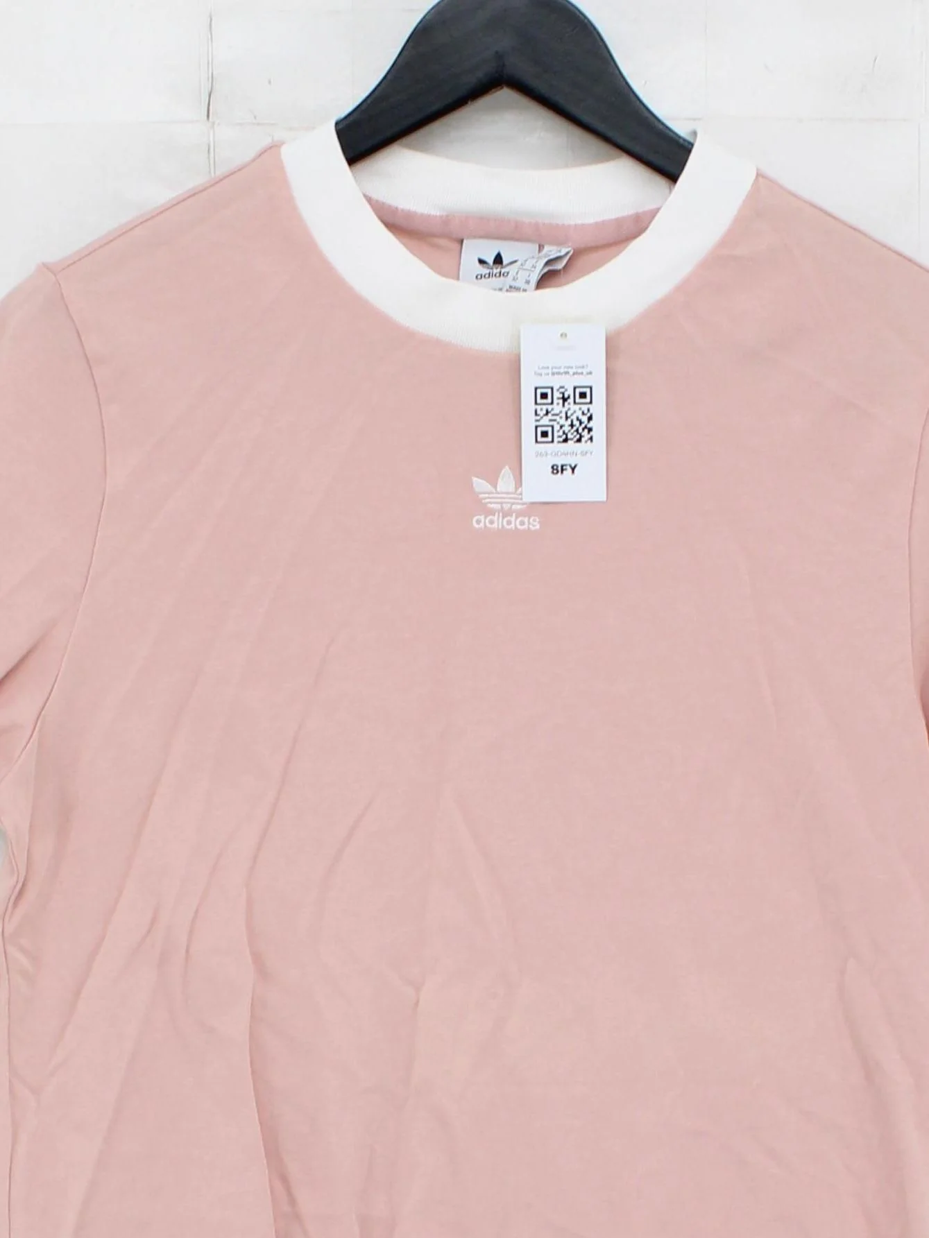 Adidas Women's T-Shirt XS Pink 100% Cotton Short Sleeve Round Neck Basic - Image 3