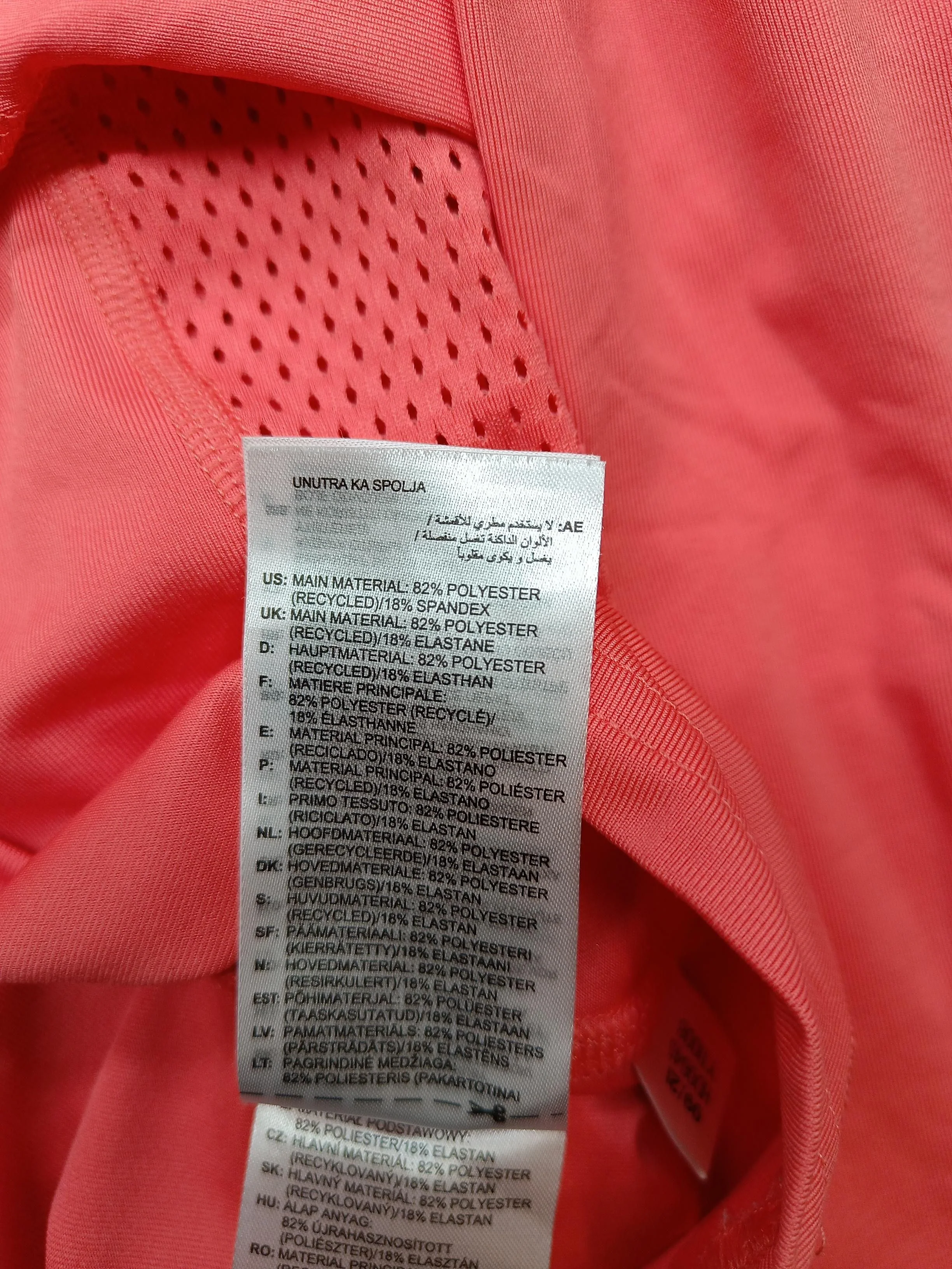 Adidas Women's T-Shirt XS Pink Polyester with Elastane Basic - Image 6