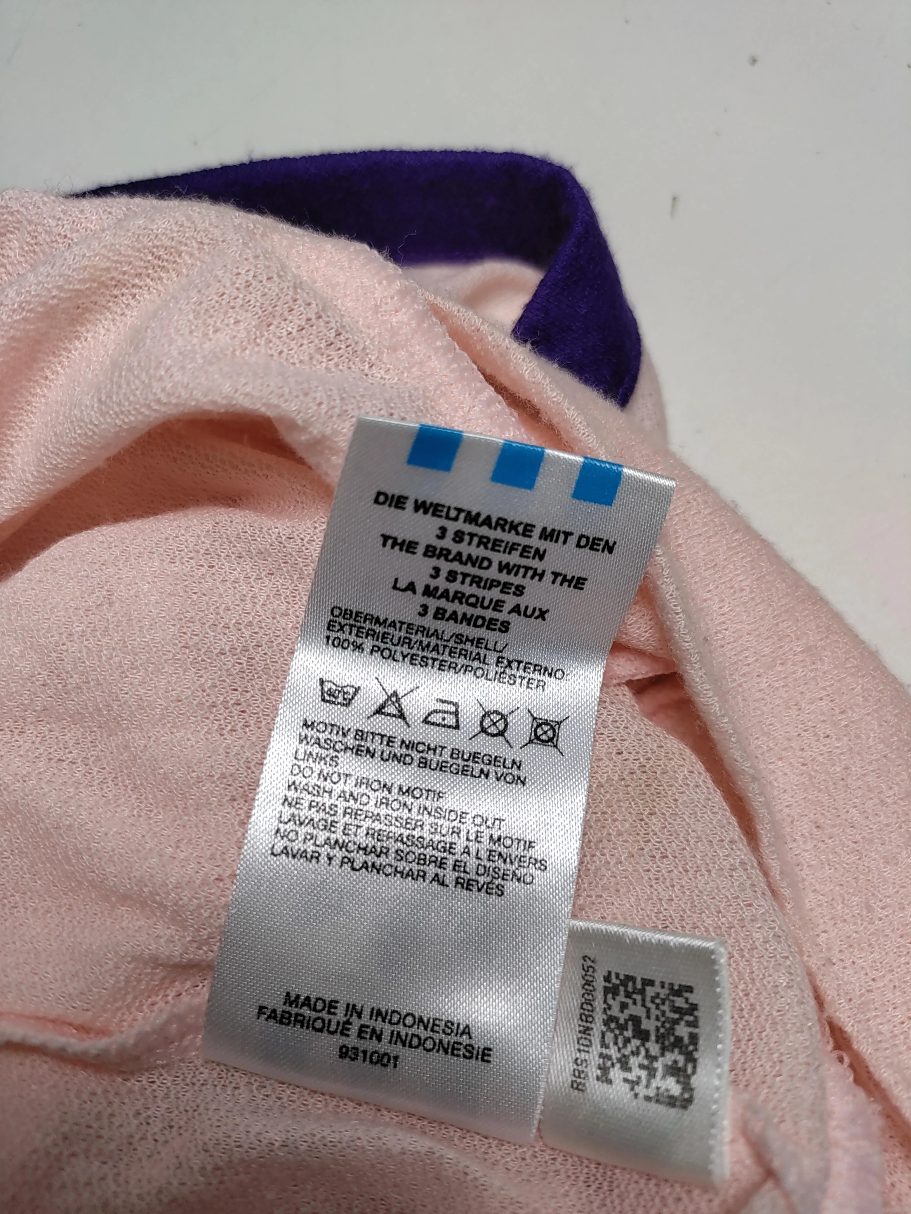 Adidas Women's Top UK 10 Pink 100% Polyester Basic - Image 6
